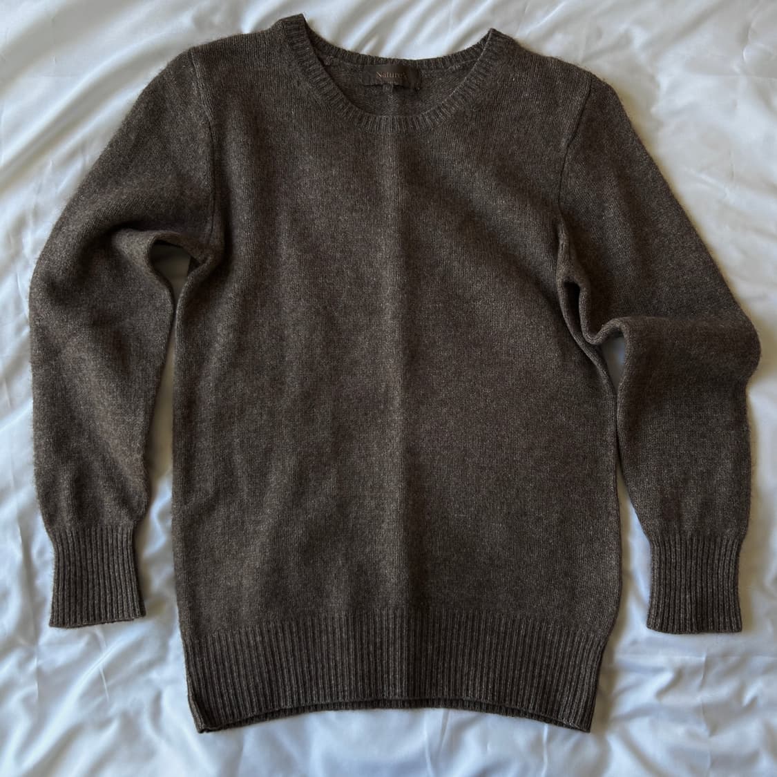 빈티지 울 브라운 니트 상품이미지4