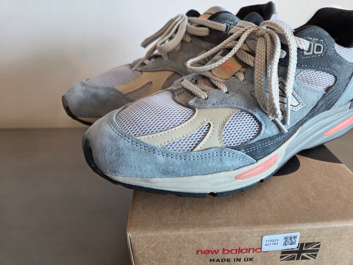 (260) 뉴발란스  991v2 블루 실버 260사이즈 상품이미지6