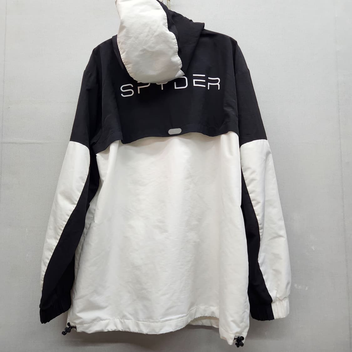 스파이더 배색 백로고 아노락 반집업 바람막이 L(XL) 상품이미지4