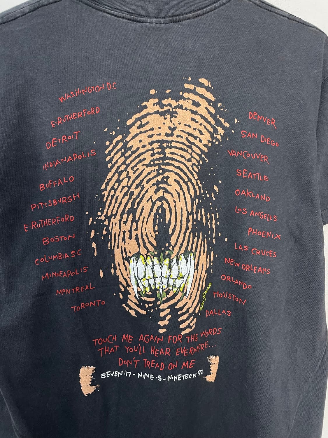 빈티지 메탈리카 푸시헤드 아트웍 반팔 H2441 상품이미지5