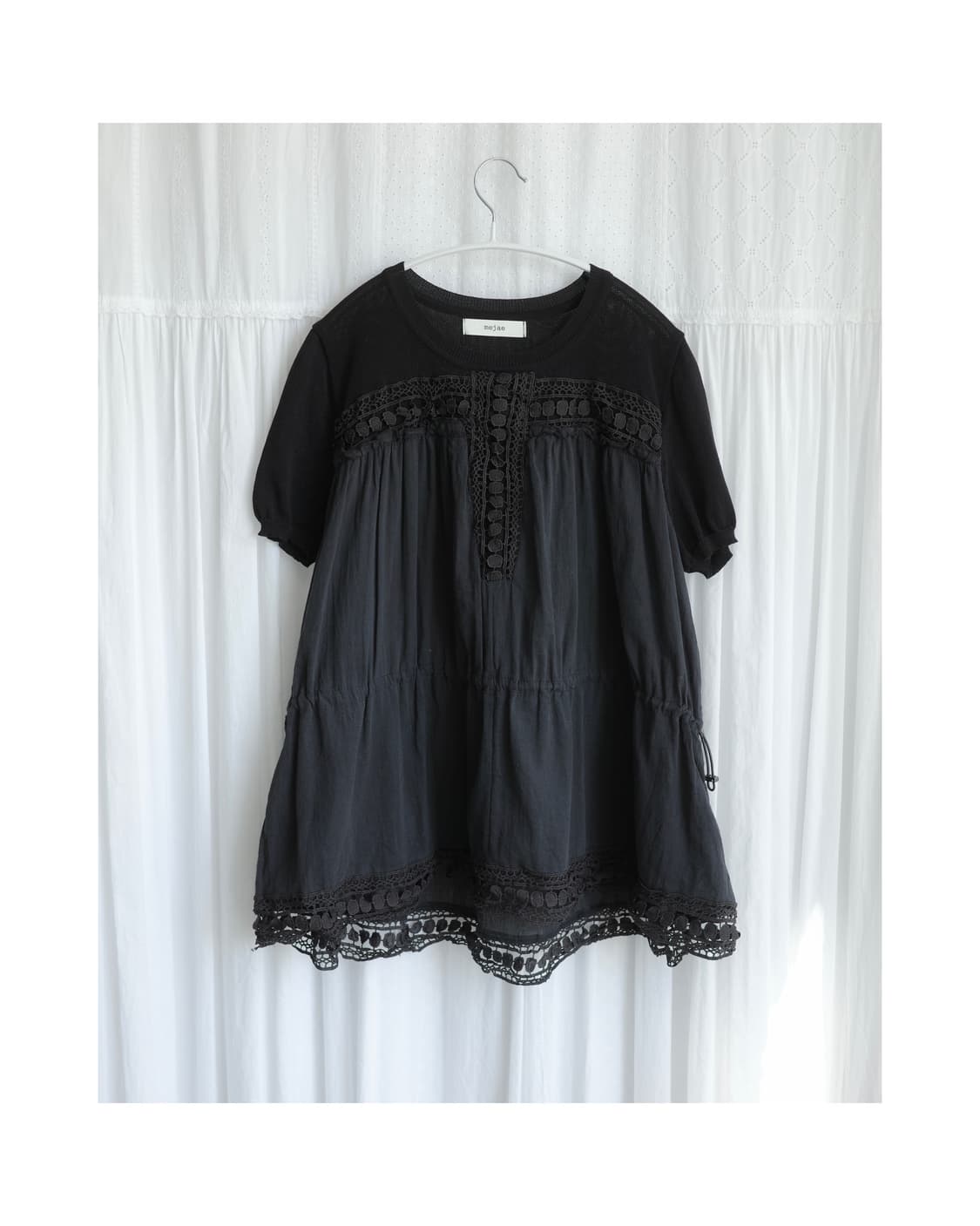 Mejae black half knit 상품이미지2