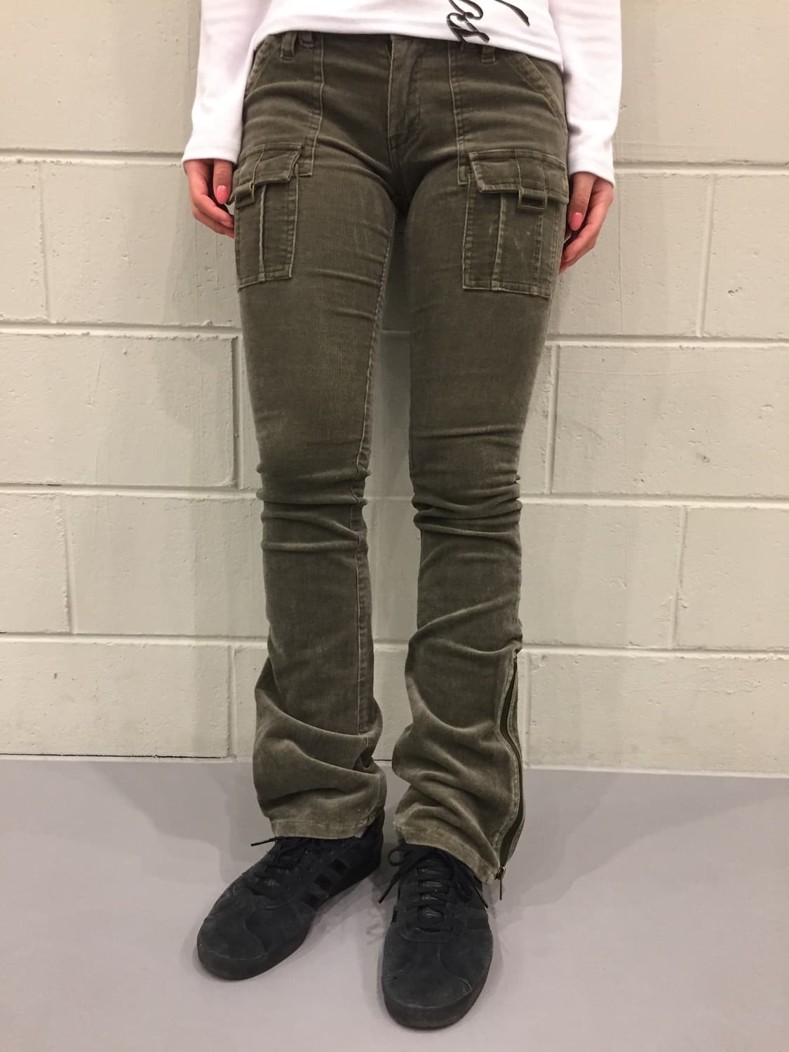 unknown y2k 부츠컷 지퍼 데님 상품이미지2