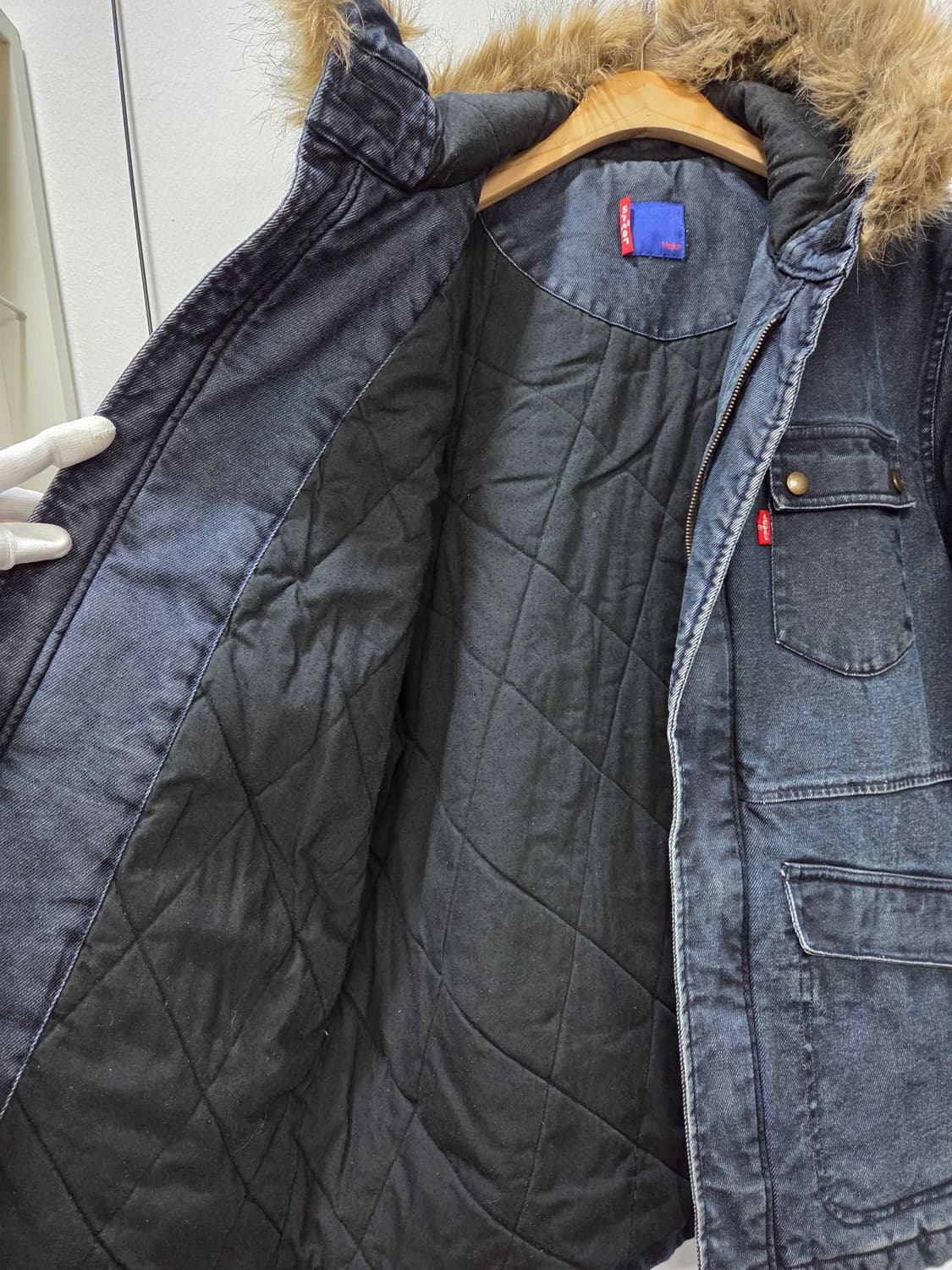 리바이스 데님 후드 야상 점퍼 쟈켓 상품이미지4