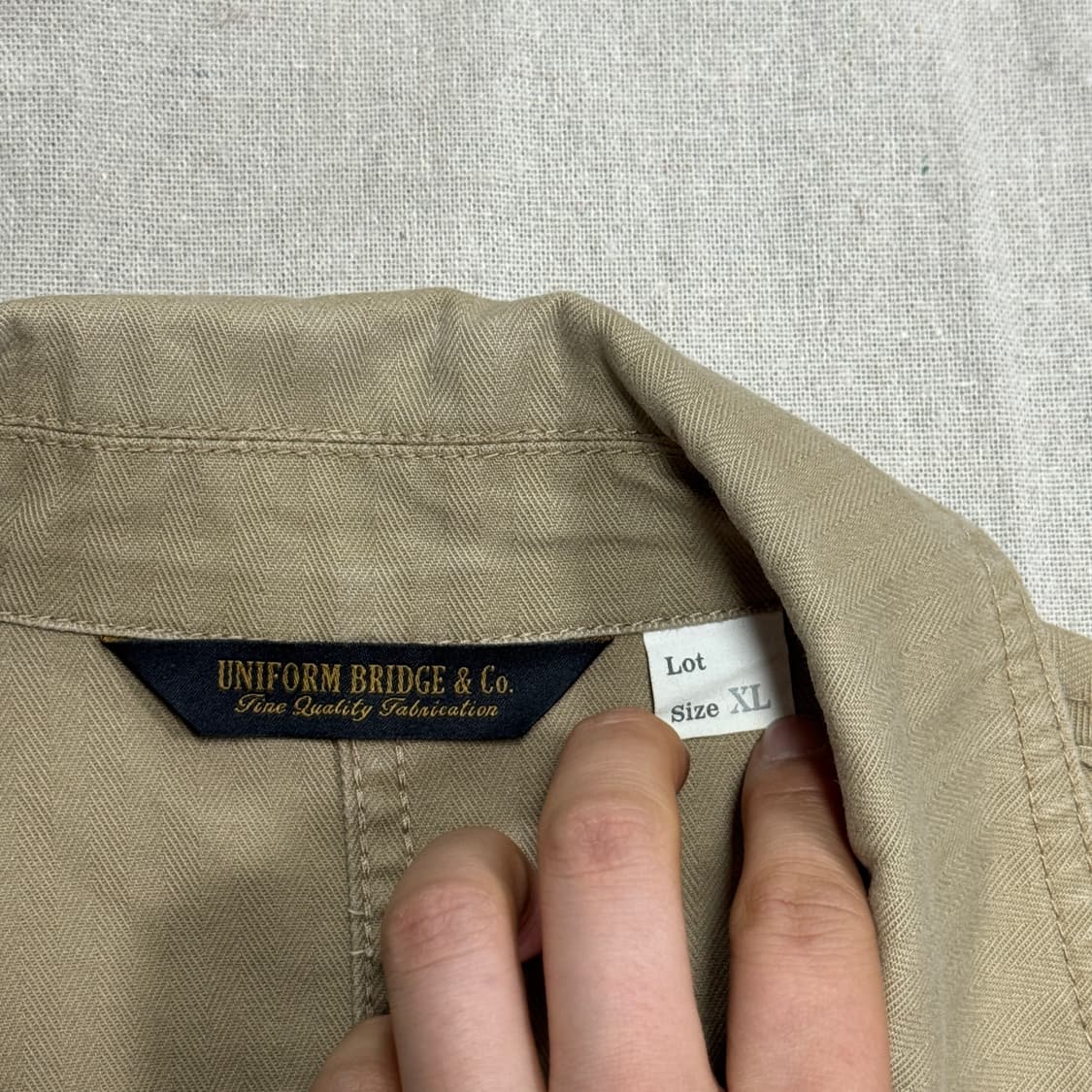 유니폼브릿지 베이지 사파리 유틸리티 자켓 XL 상품이미지4