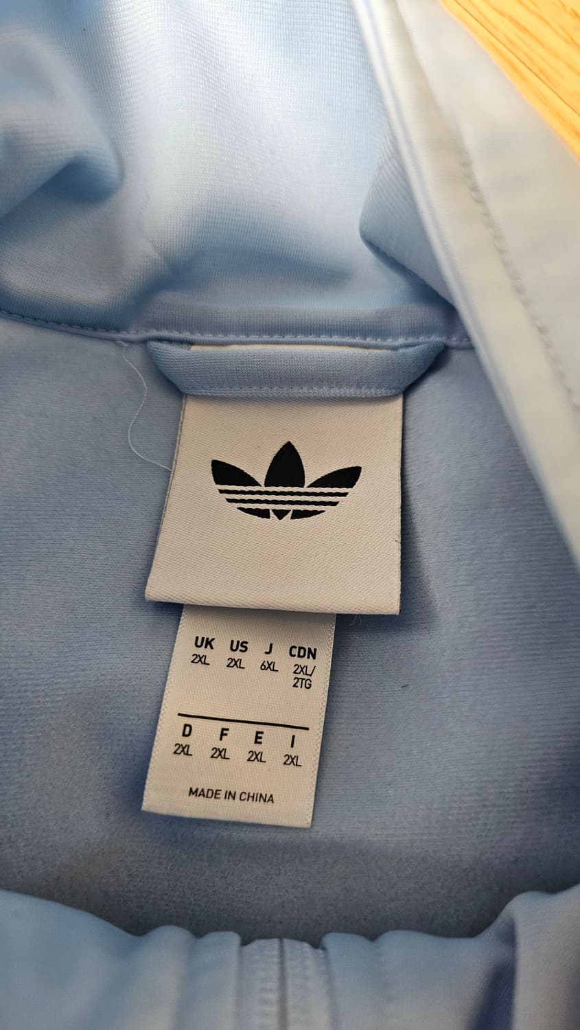 [UK/XL] 오아시스 아디다스 트랙탑 스카이블루 상품이미지2