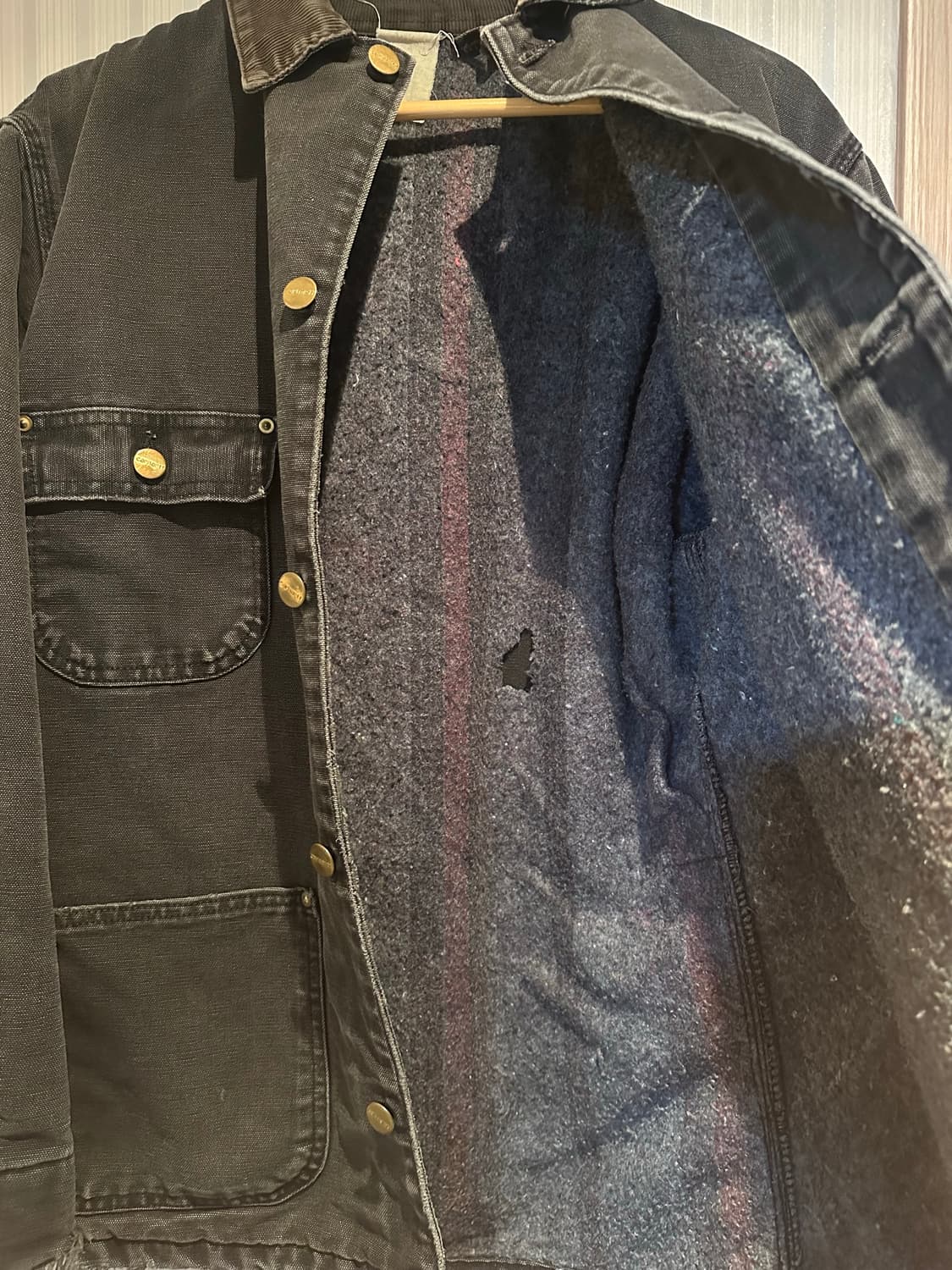 칼하트 초어 코트 블랙 상품이미지4