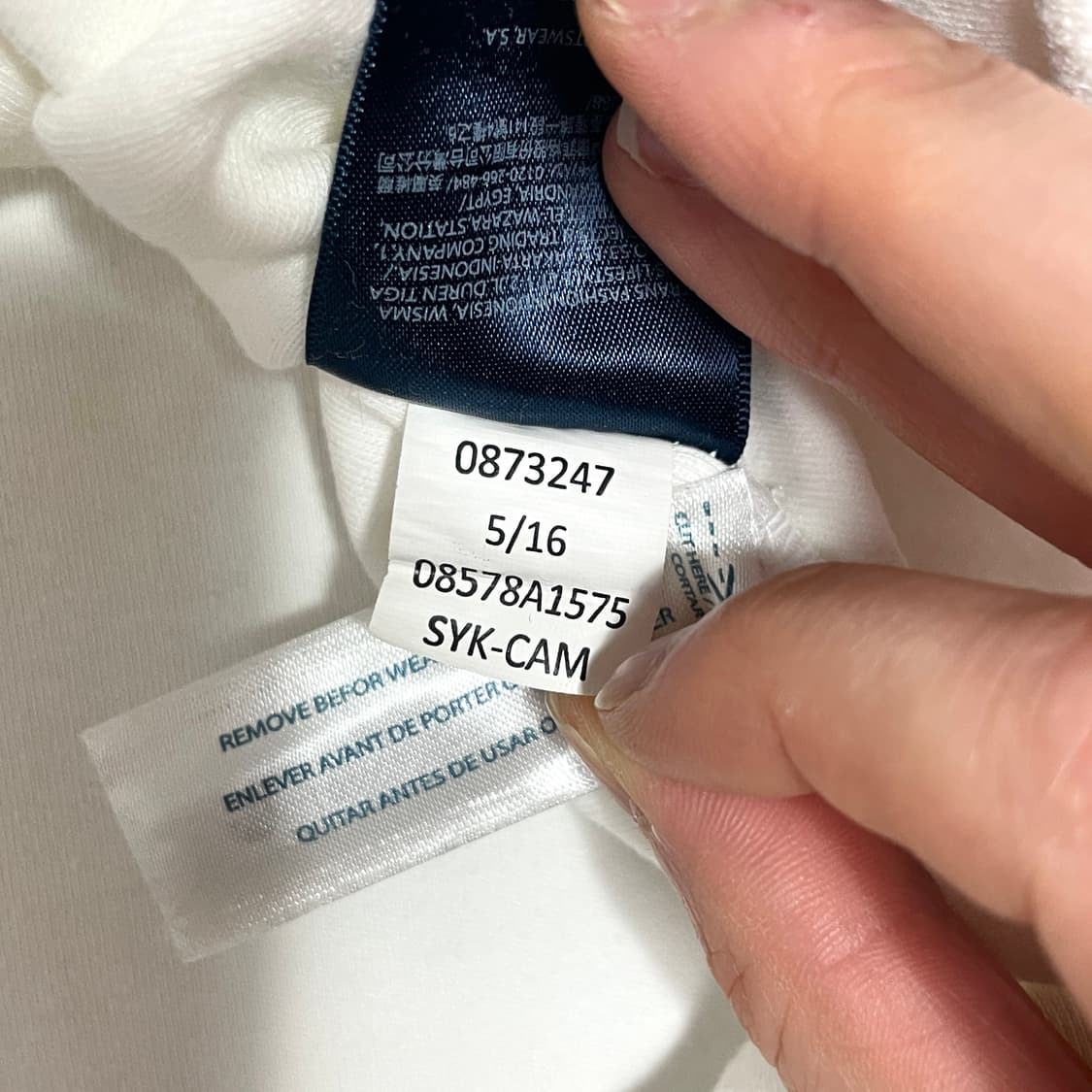 타미힐피거 화이트 코튼 맨투맨 남성L  상품이미지6