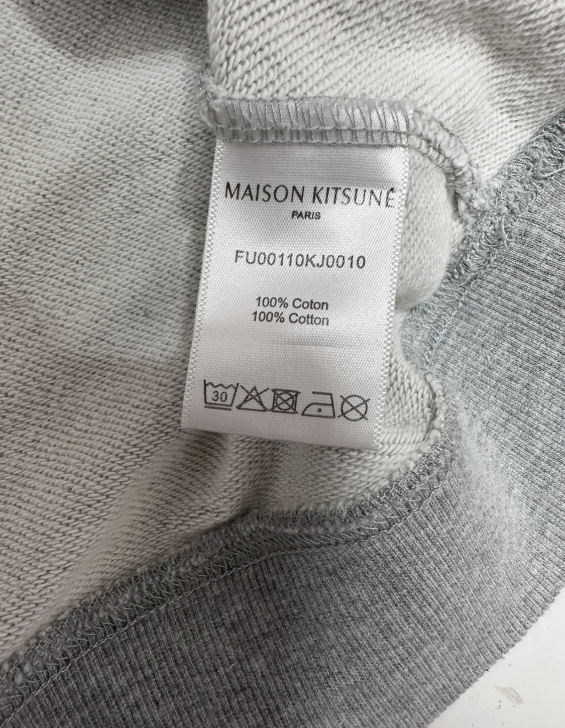 메종키츠네 폭스헤드 맨투맨 그레이 상품이미지6