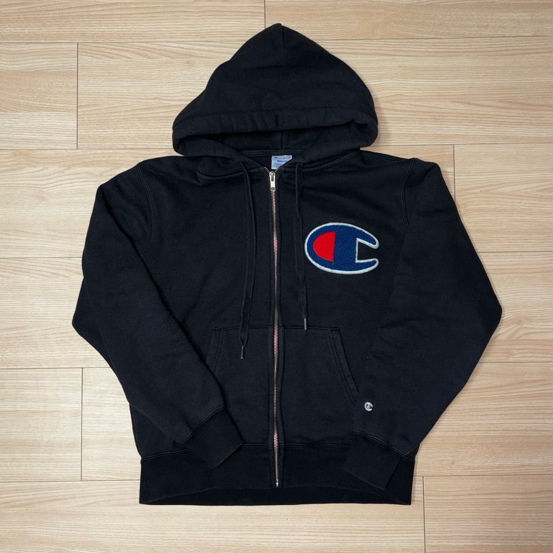 챔피온 빅로고 기모 후드집업 상품이미지1
