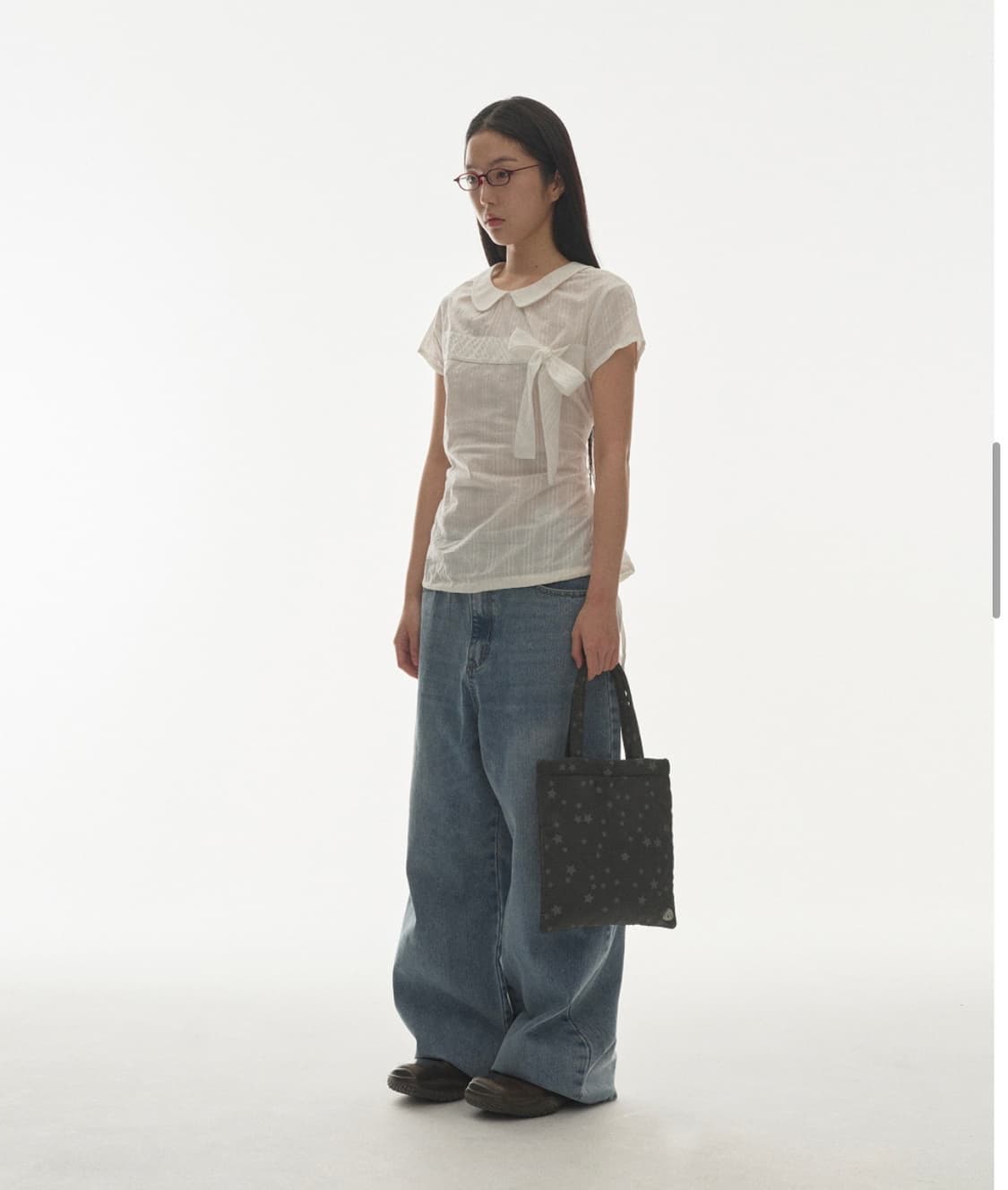 코이세이오 보우 블라우스 화이트 coyseio bow blouse 상품이미지4