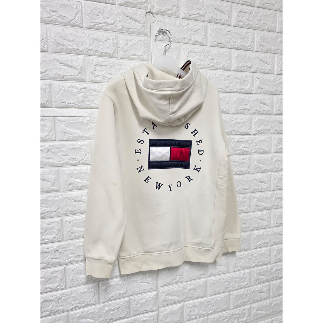 택포) S 타미힐피거 아이보리 후드집업  상품이미지3