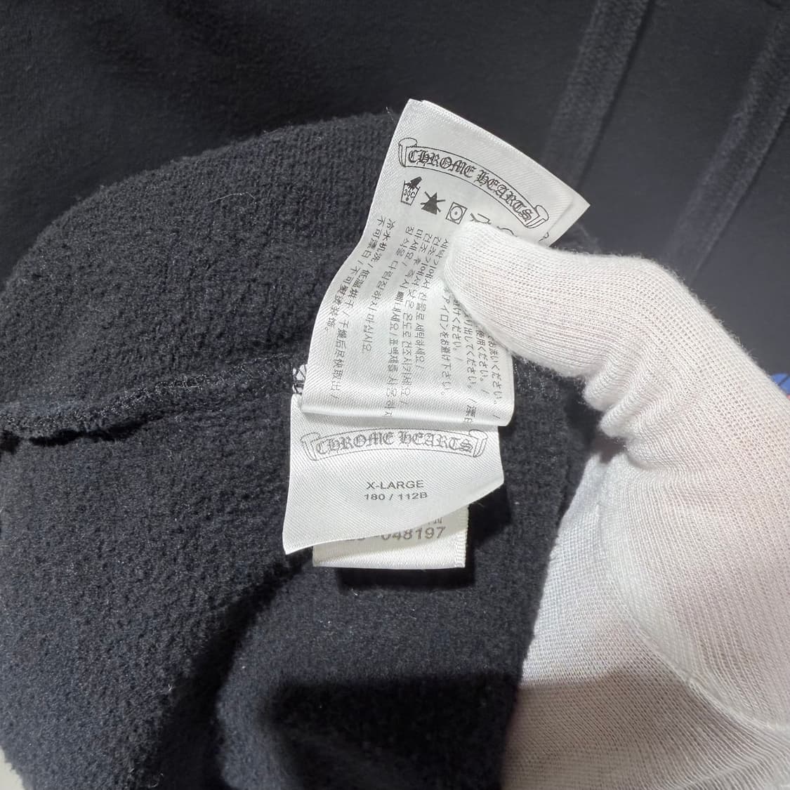 XL / 크롬하츠 멀티컬러 크로스 블랙 후드티셔츠 상품이미지6