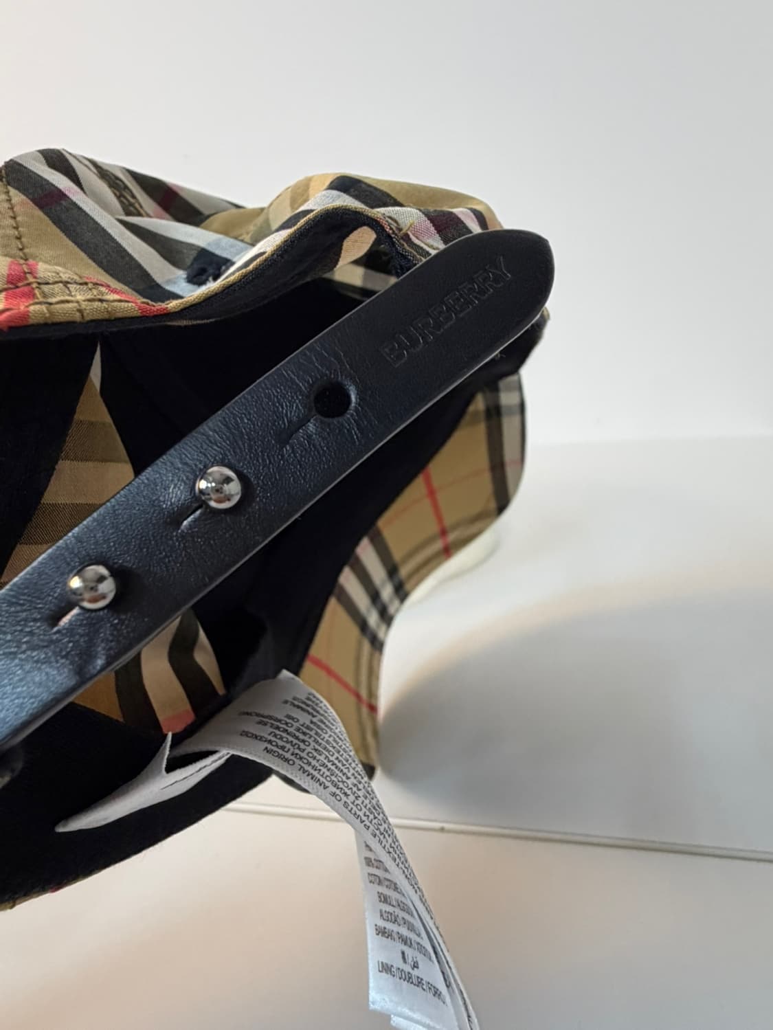 버버리 빈티지 체크 볼캡 상품이미지5