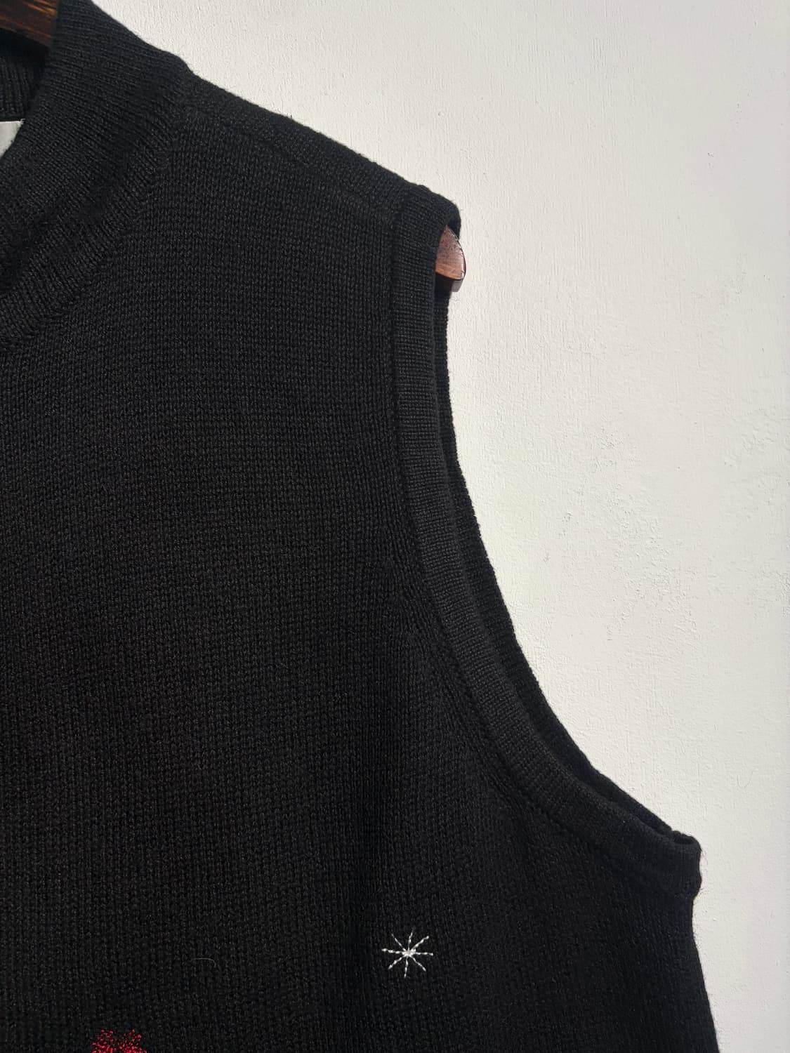 U.S.A. 크리스마스 라미&코튼 어글리니트 베스트 XL 상품이미지9