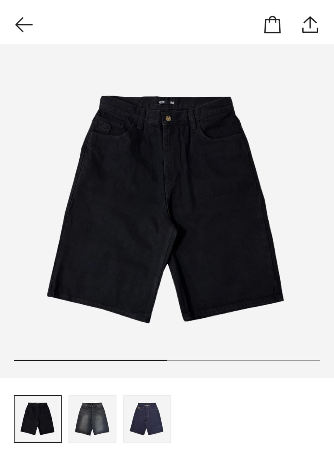 ERTR Essential Bermuda Denim Shorts 상품이미지1