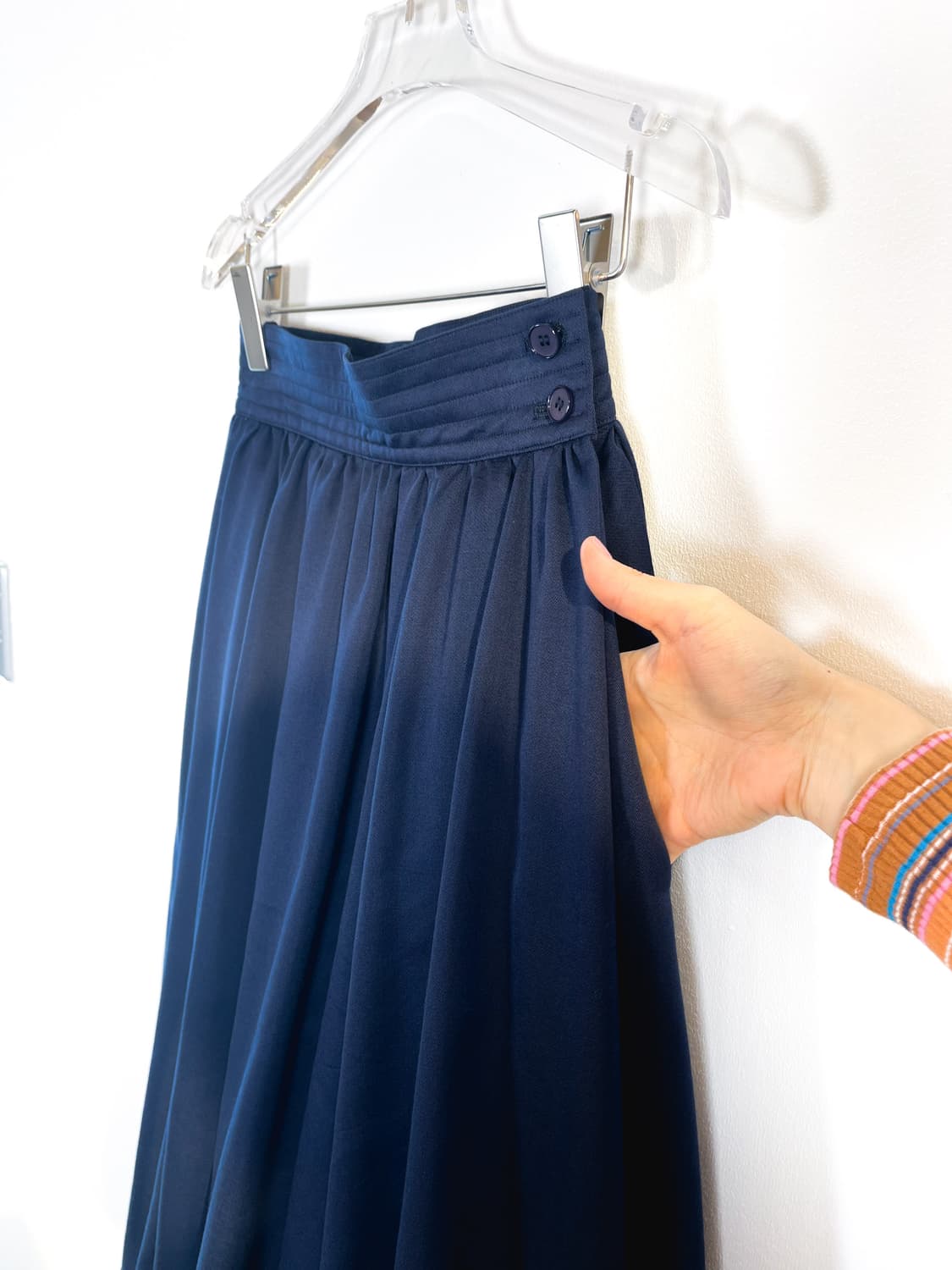 입생로랑 코튼 울 스커트 상품이미지4