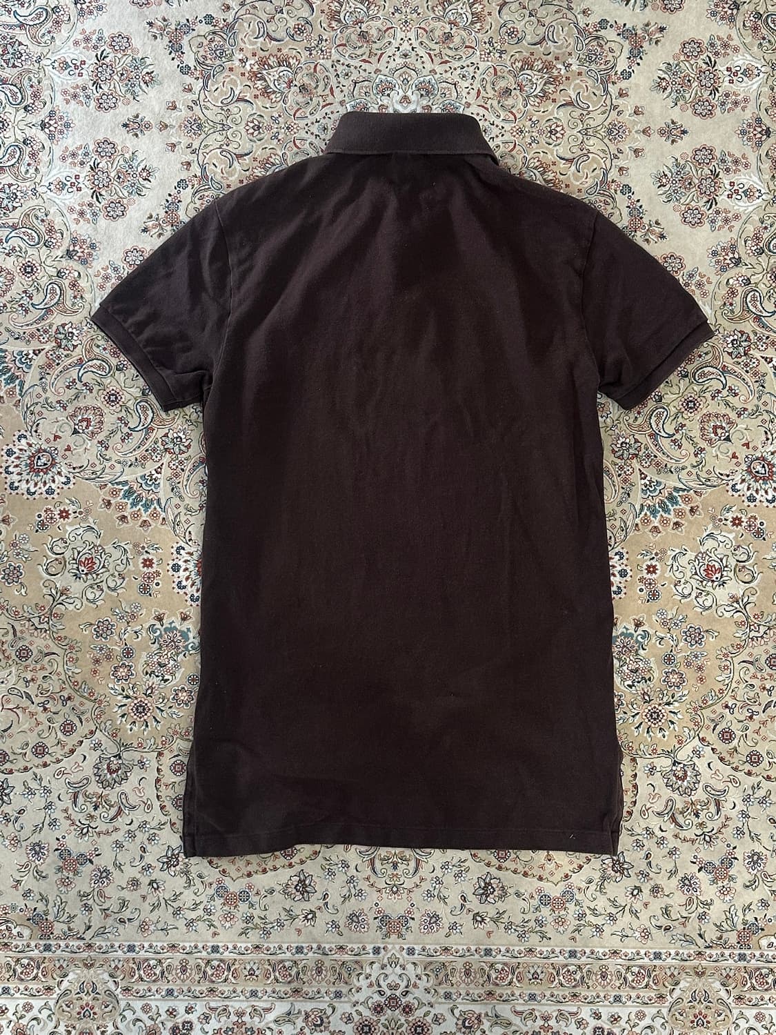 폴로 랄프로렌 브라운/화이트 더블 빅포니 카라티  상품이미지2