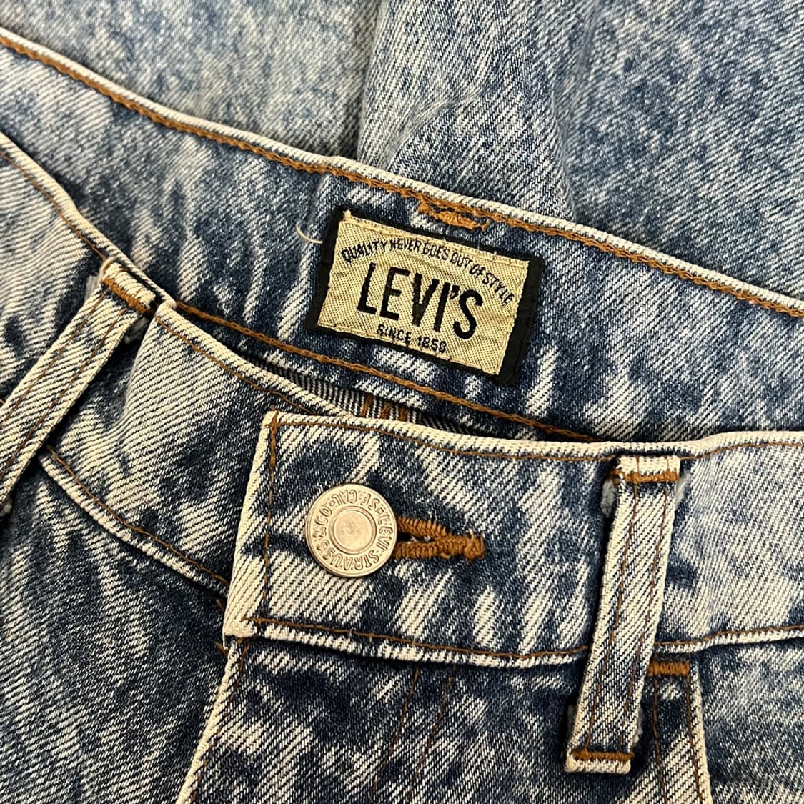 80s 리바이스 656 실버탭 빅E 데님 팬츠 청바지 28 상품이미지5