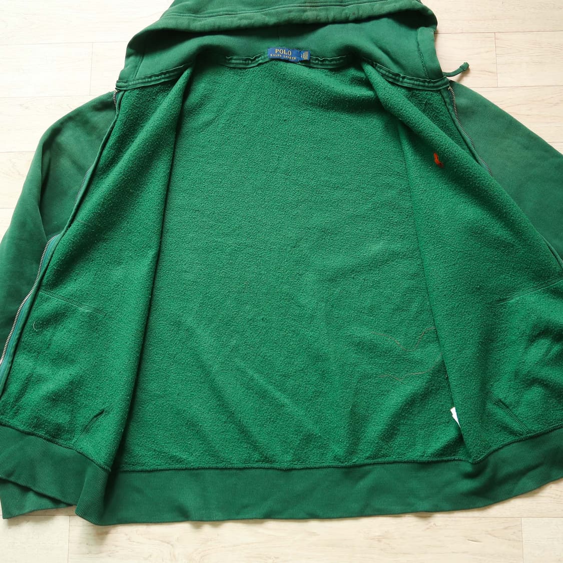 폴로 랄프로렌 그린 후드 집업 상품이미지9