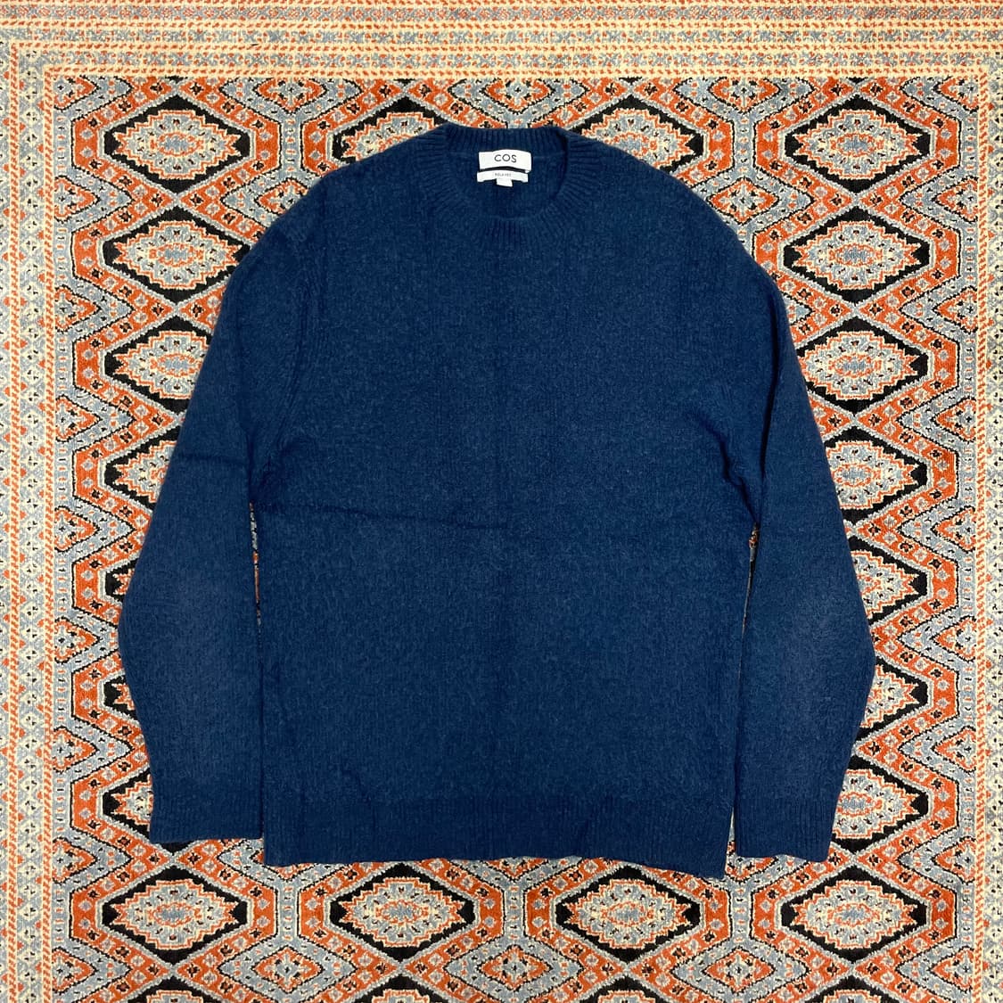 코스 블루 울혼방 모헤어 니트 남성M 상품이미지1