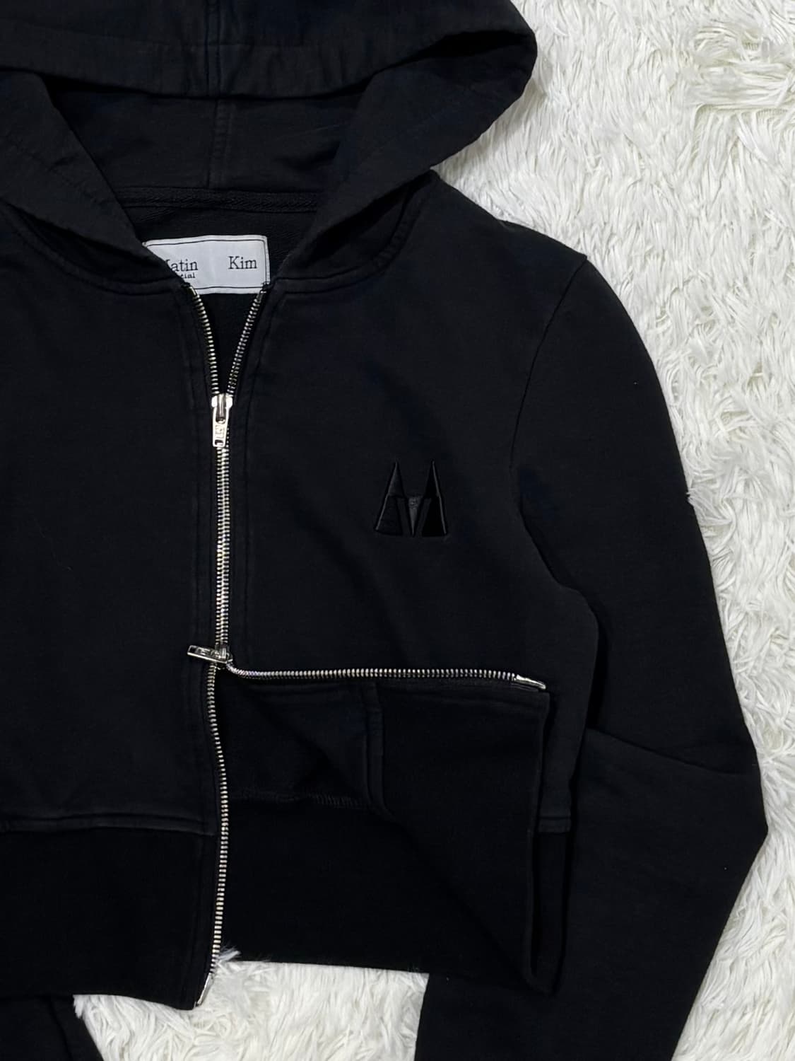 마땡킴 크롭 투웨이 후드집업 상품이미지6