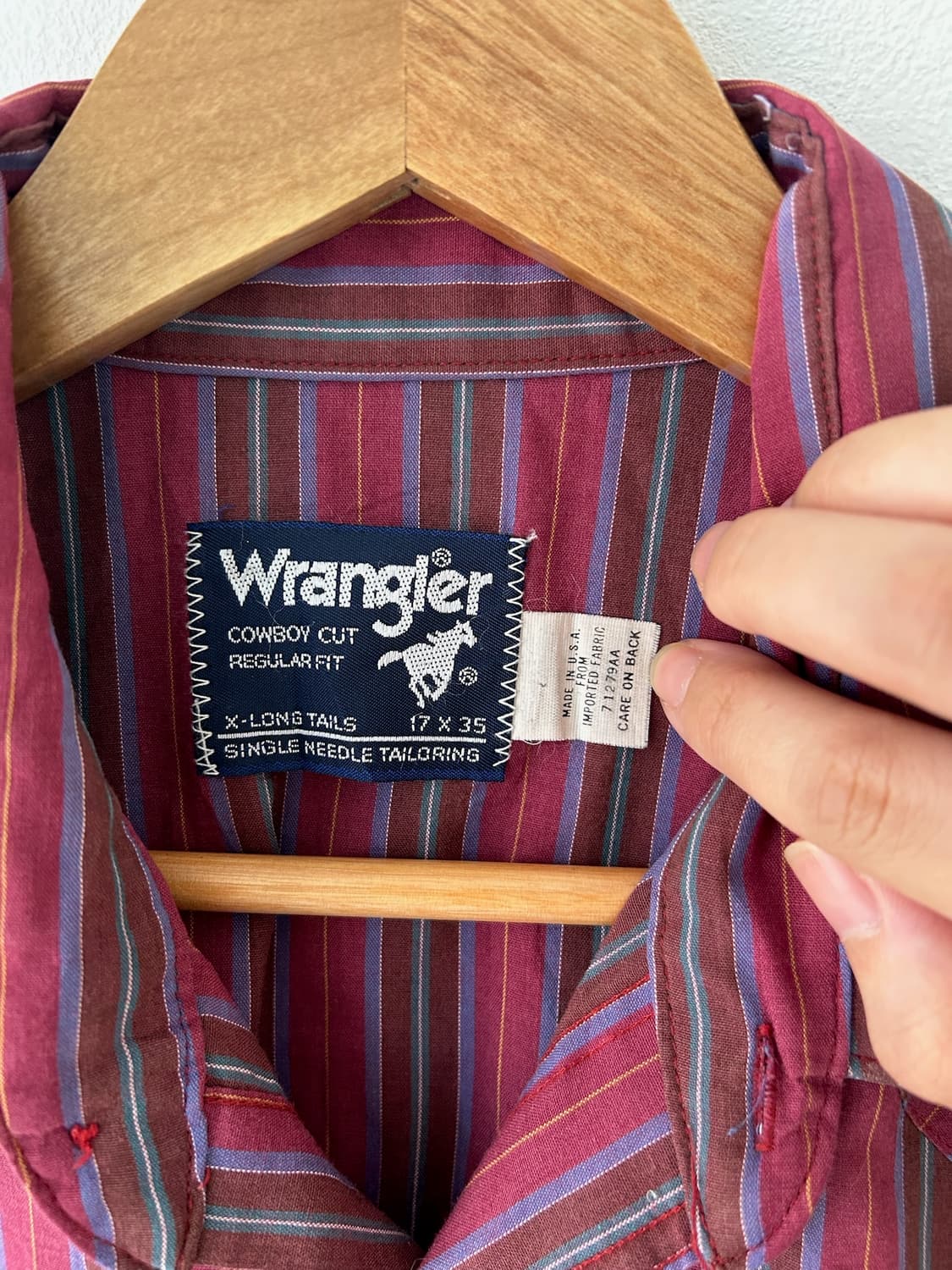 80-90's vtg Wrangler cowboy-cut  Western 상품이미지3