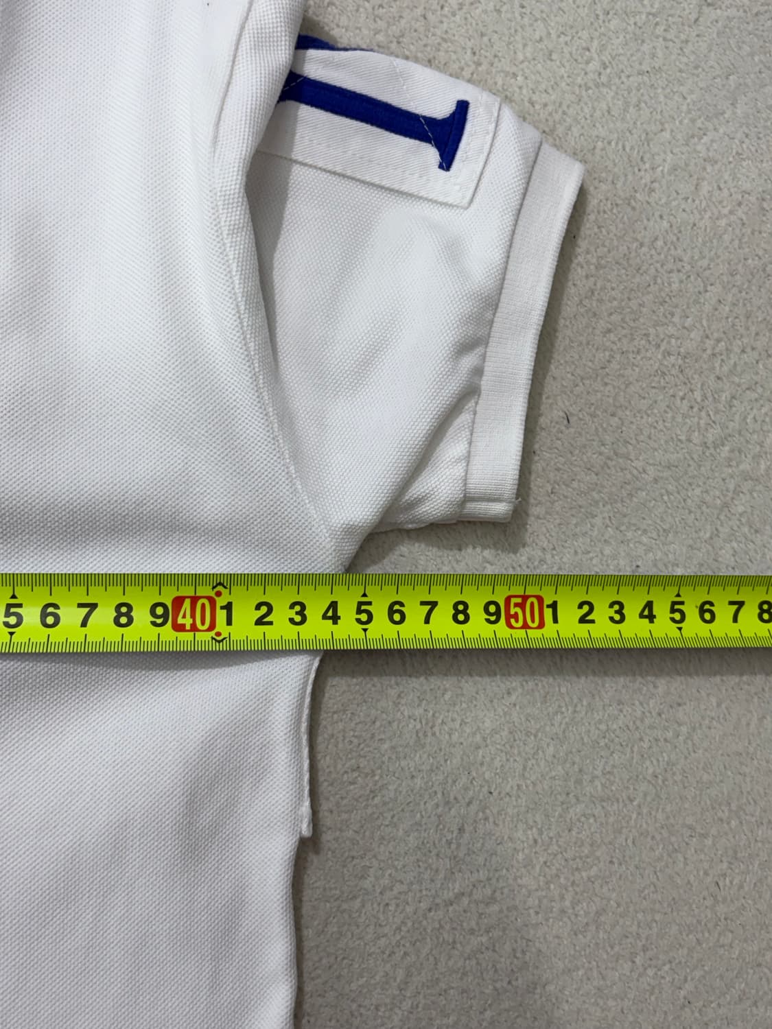 폴로 랄프로렌 빅포니 치프키프 카라 반팔 티셔츠 화이트 레드 XS 상품이미지3