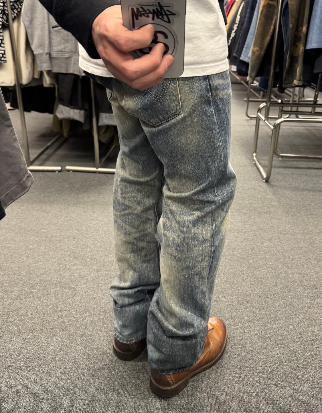 32)에드윈 빈티지 워싱 XU-S 스트레이트 데님 팬츠 상품이미지1