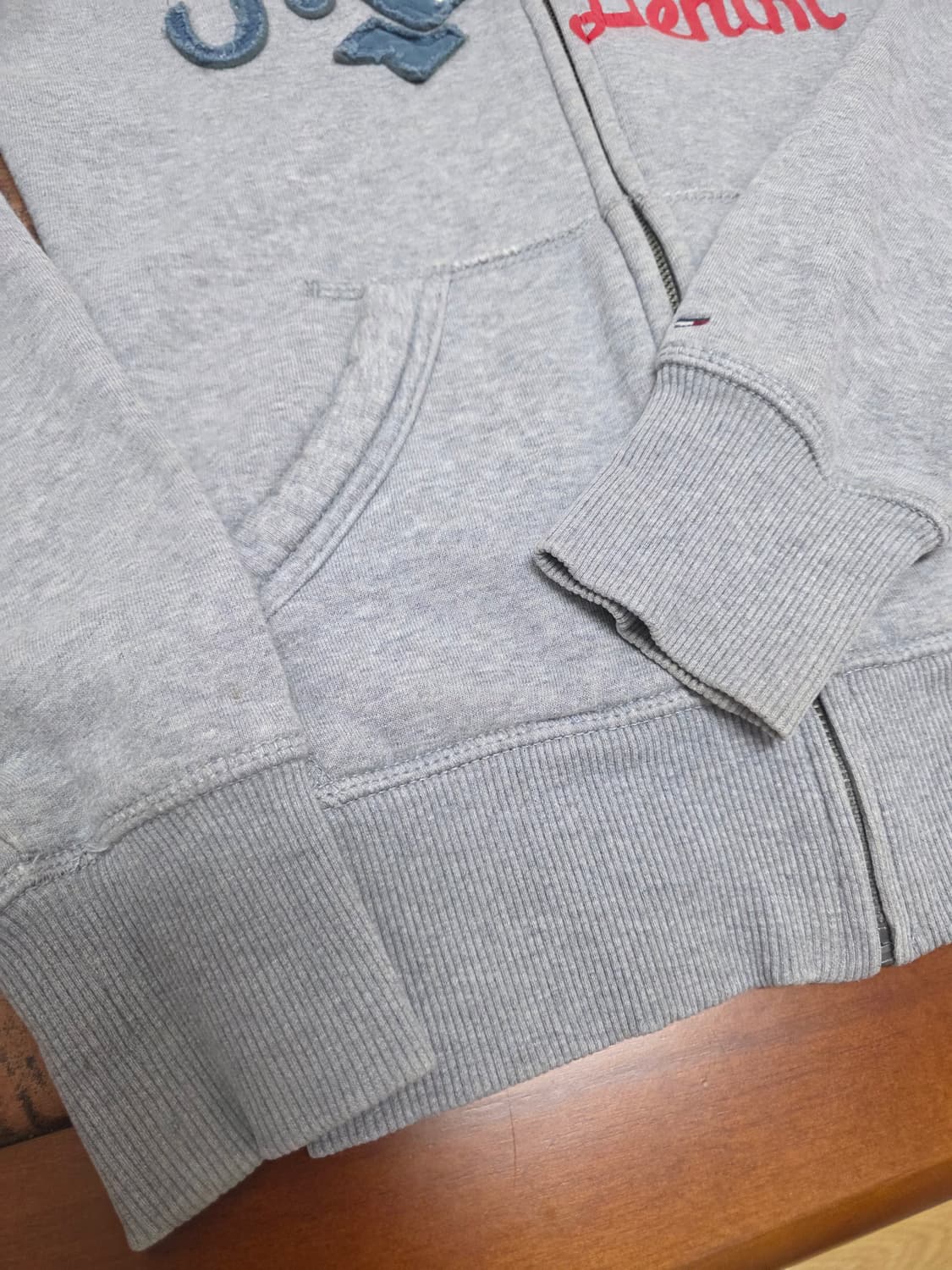 타미힐피거 아플리케 자수 기모 후드집업 S 상품이미지4