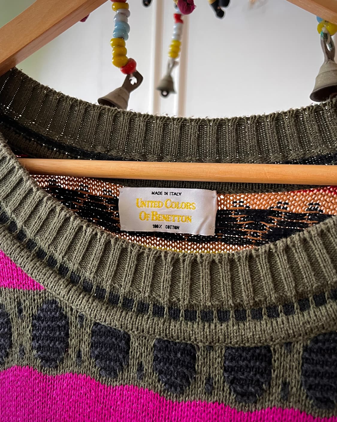 80-90s Benetton 1/2 Cable Summer Knit 상품이미지5