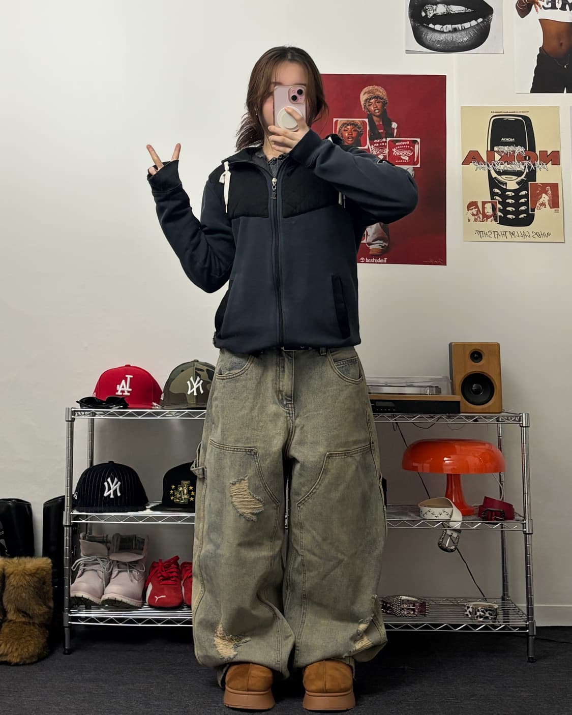 할리데이비슨 00s 패치 디테일 후드집업 상품이미지4