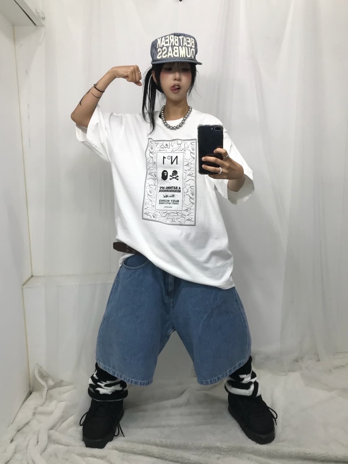 < Bape X Neighborhood Collaboration T-sh 상품이미지5