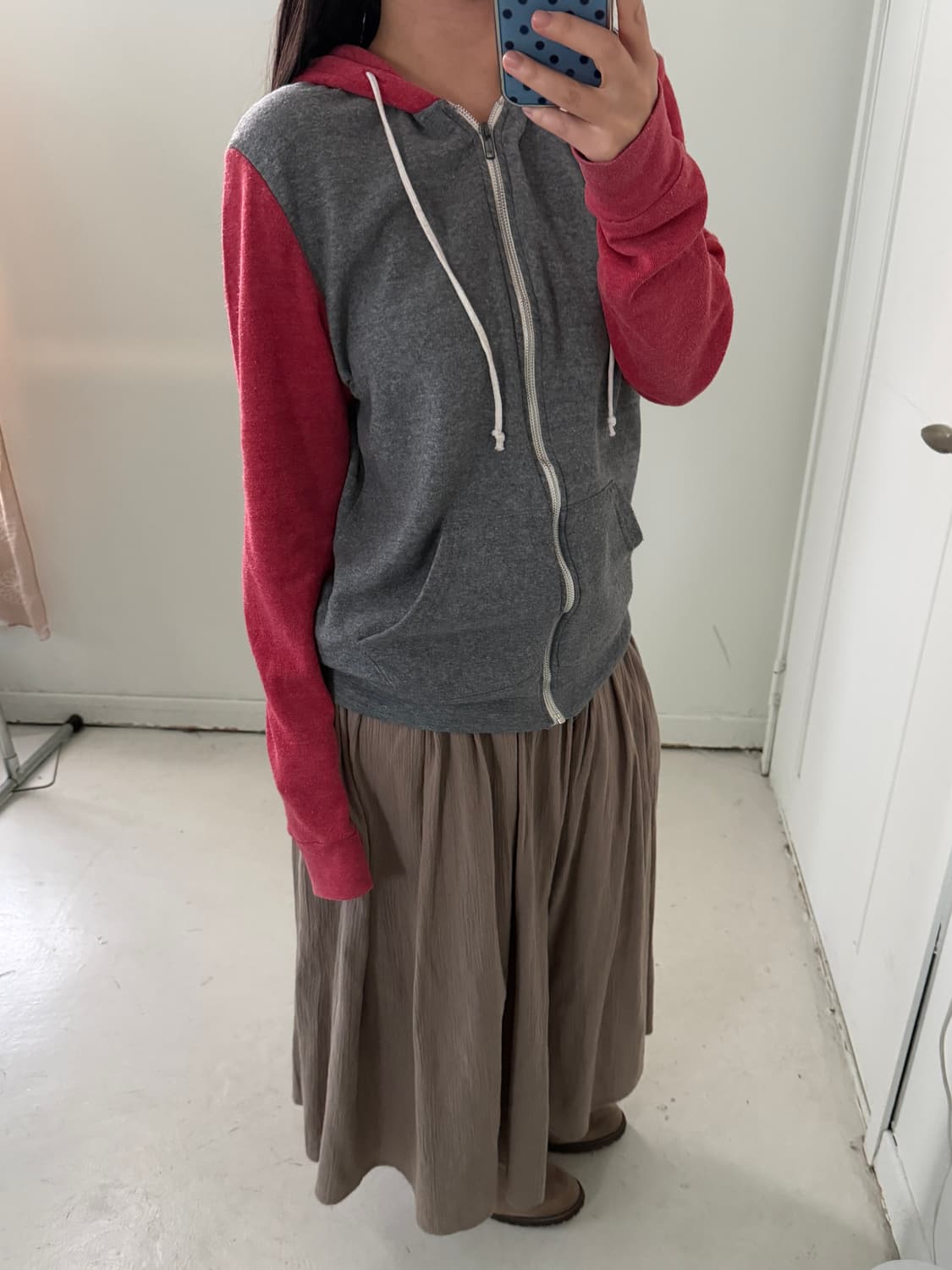 얼터너티브(Alternative) 배색 후드집업 상품이미지3