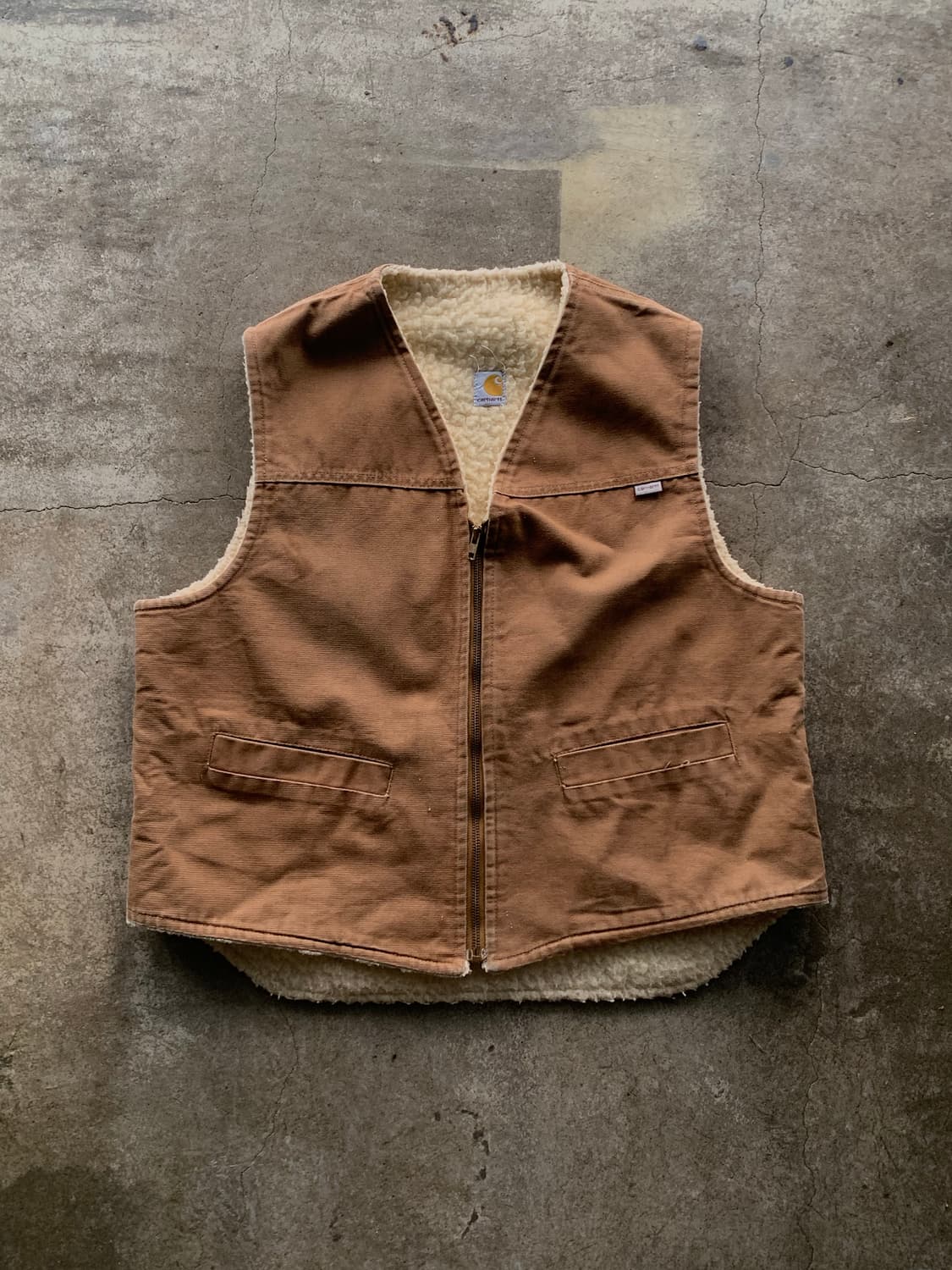 80s 칼하트 쉐르파 베스트 브라운 상품이미지1