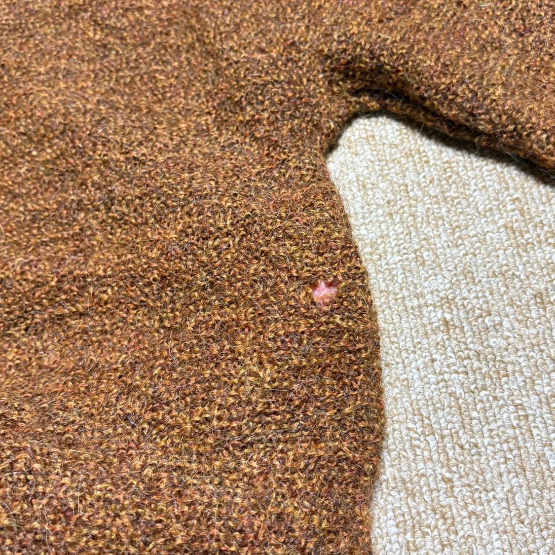 70~80s 버진울 브라운 모크넥 상품이미지5