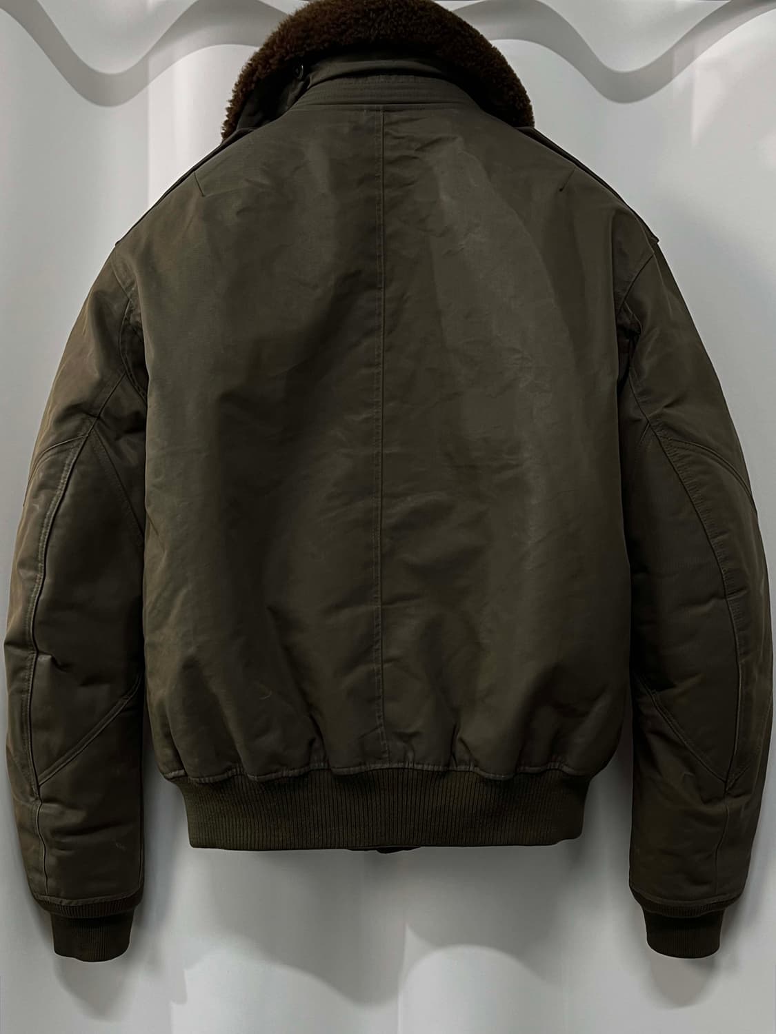 폴로 랄프로렌 b-15 램스킨 시어링 왁스 다운 봄버자켓 상품이미지2