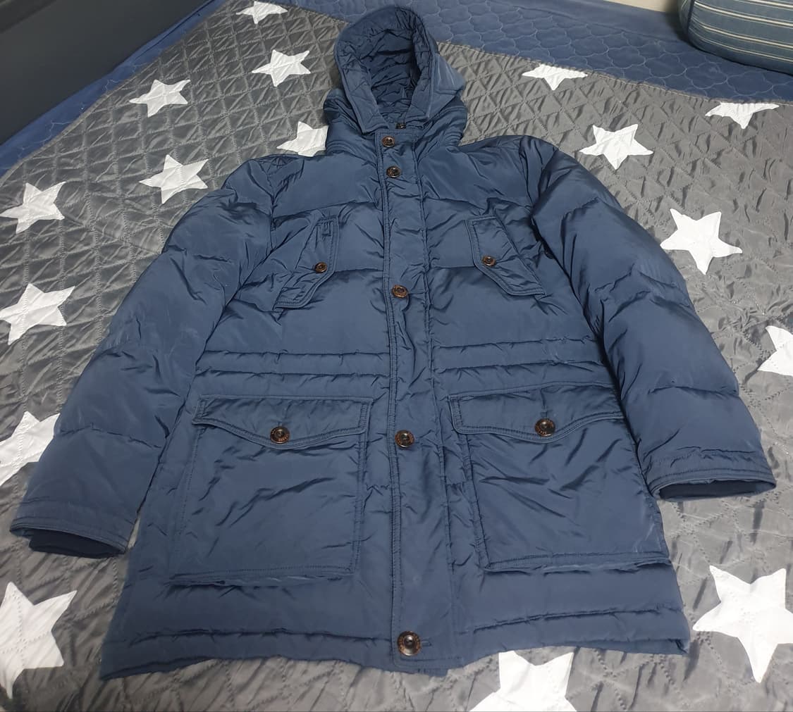 코오롱 SPASSO 알파인클럽 덕다운 사파리 패딩 네이비 (L) 상품이미지1