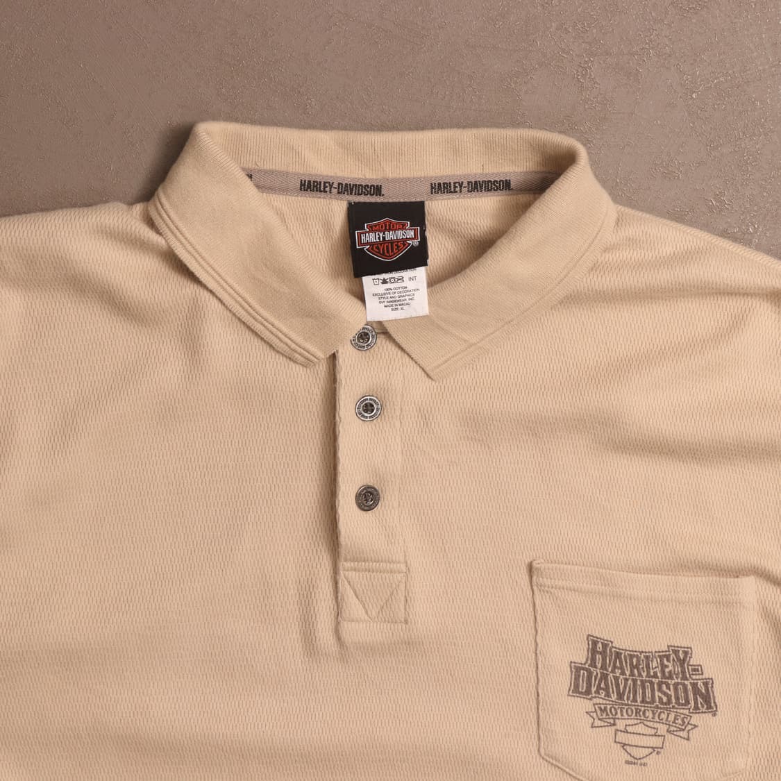 할리데이비슨 와플 헨리넥 카라 롱슬리브 A1411 상품이미지2