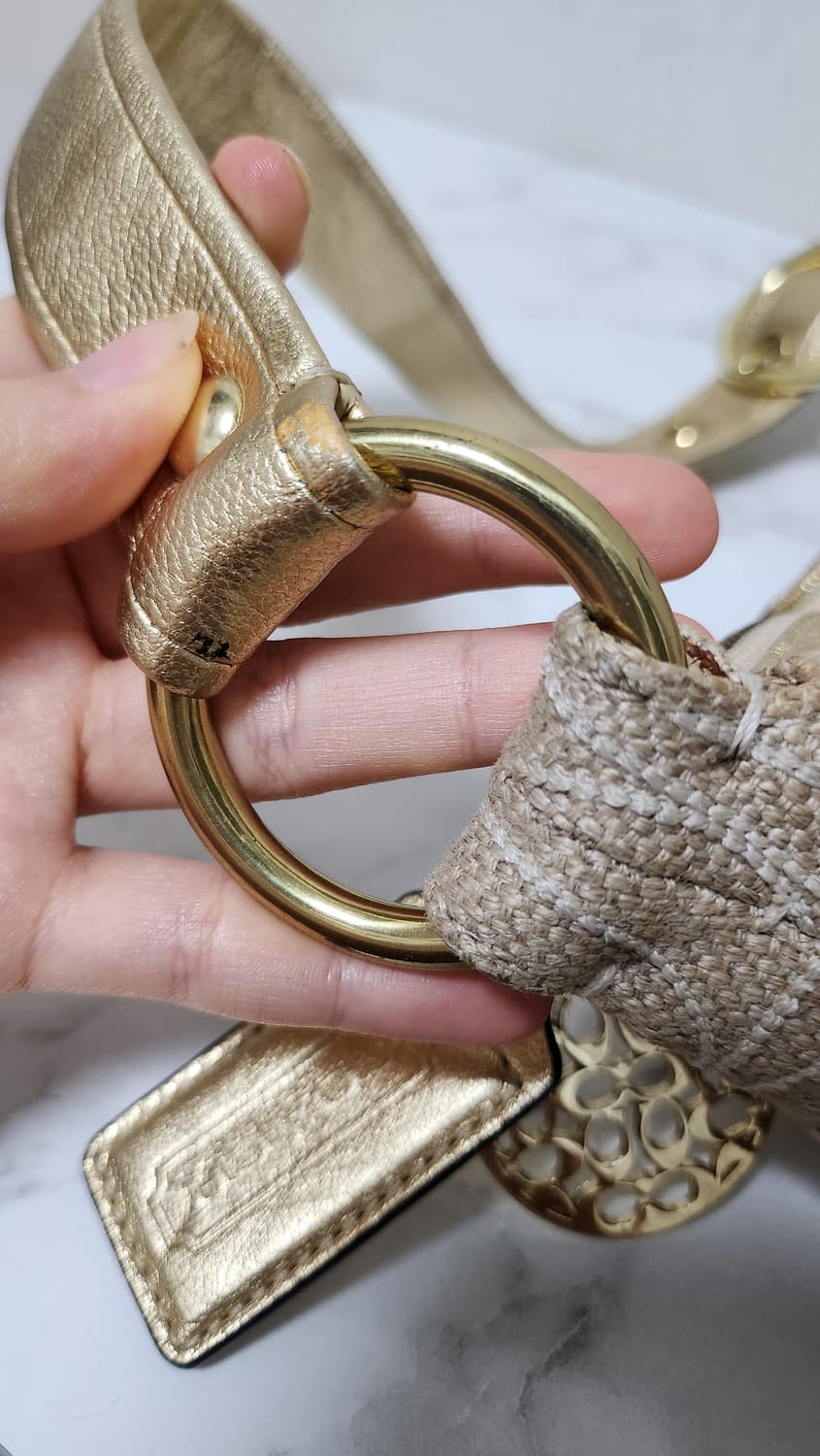 코치 메탈 패치워크 빈티지 버클 숄더백 상품이미지6