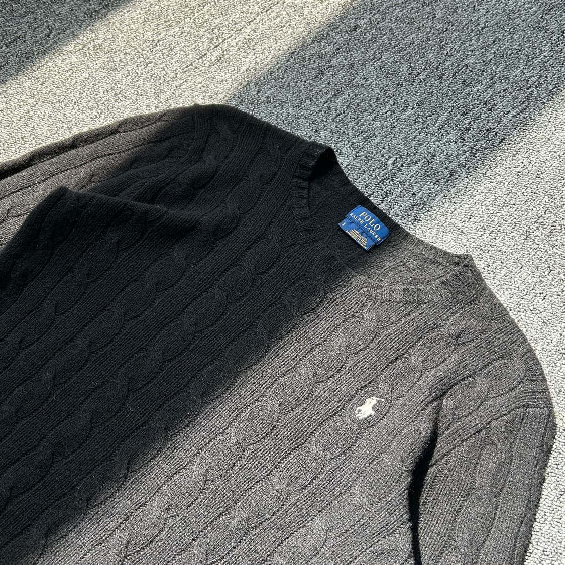 폴로 랄프로렌 울 캐시미어 케이블 니트  상품이미지3