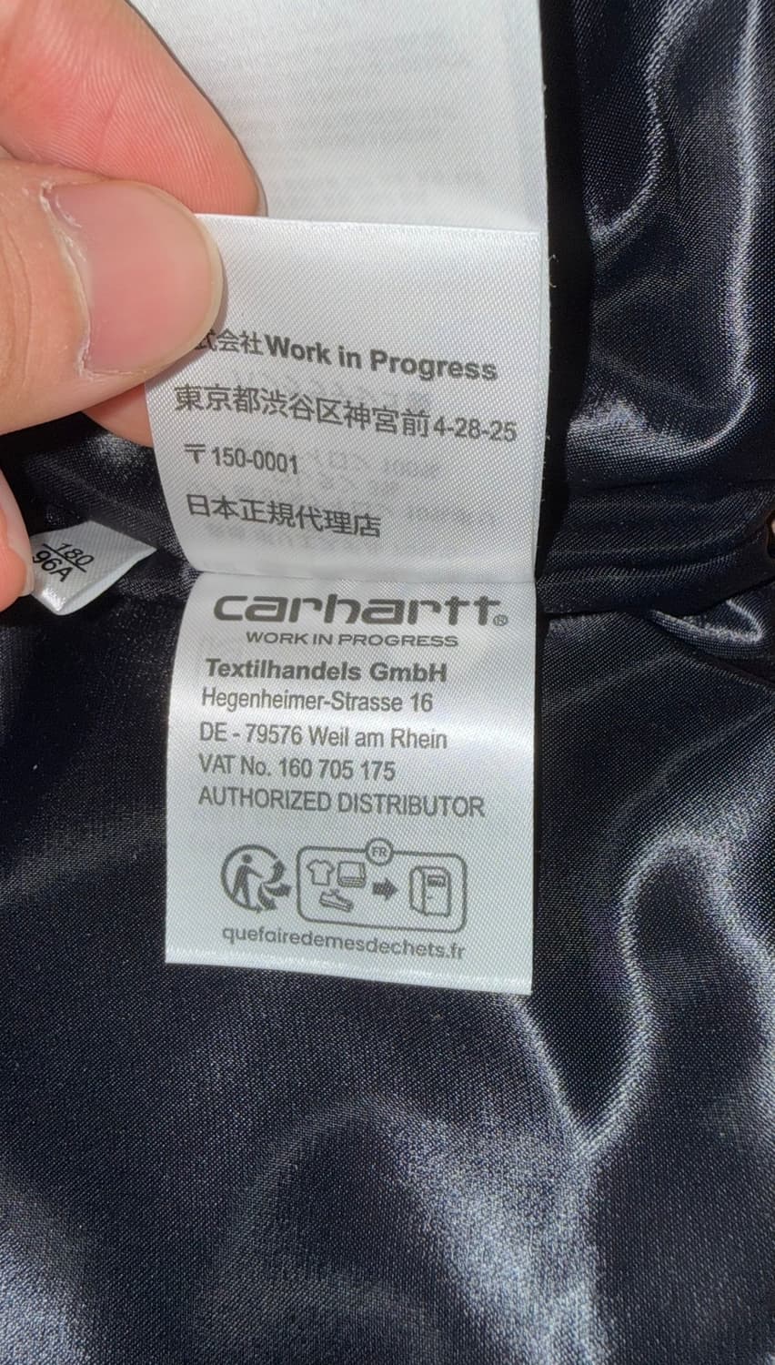 칼하트 WIP 워크 바시티 봄버 딥 해밀턴 브라운 상품이미지4