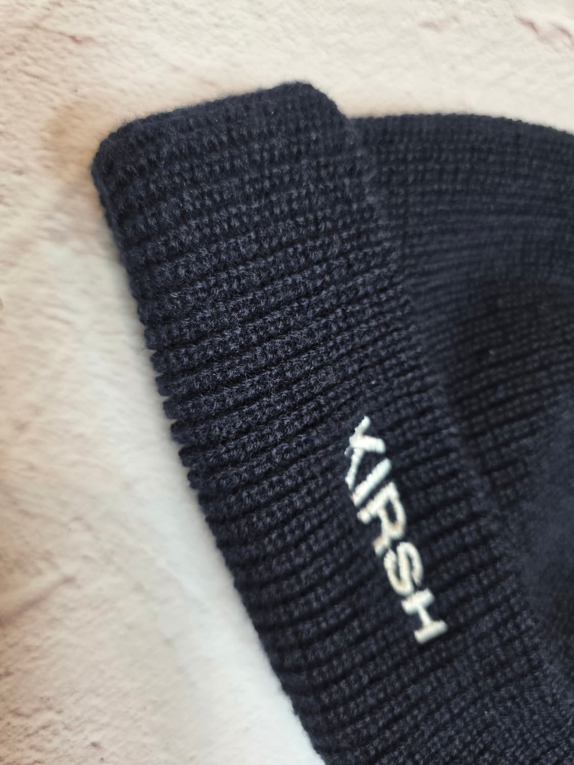 키르시 골지 숏 블랙 니트 비니 모자 상품이미지2