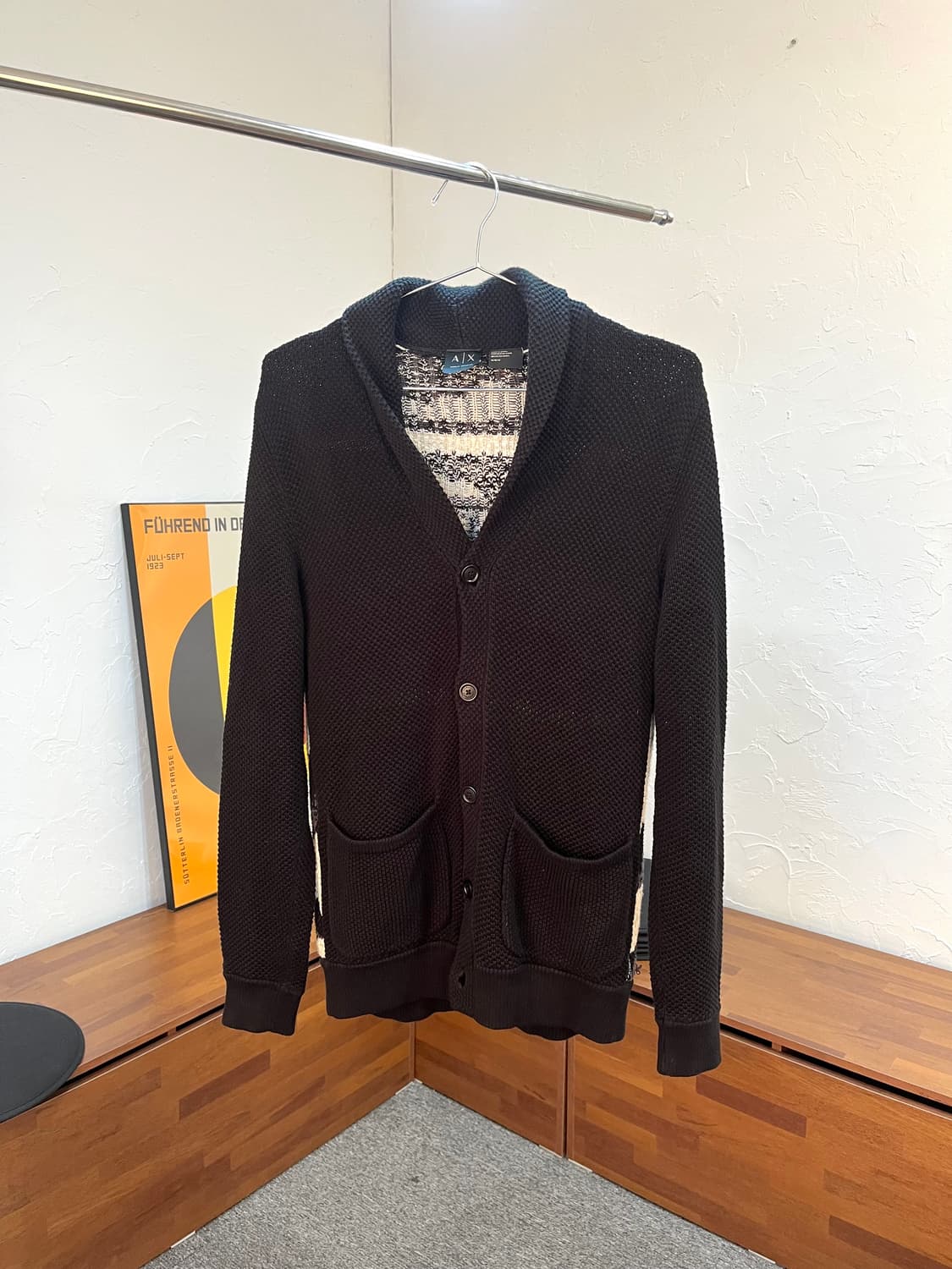 아르마니 와플 니트 가디건 상품이미지2