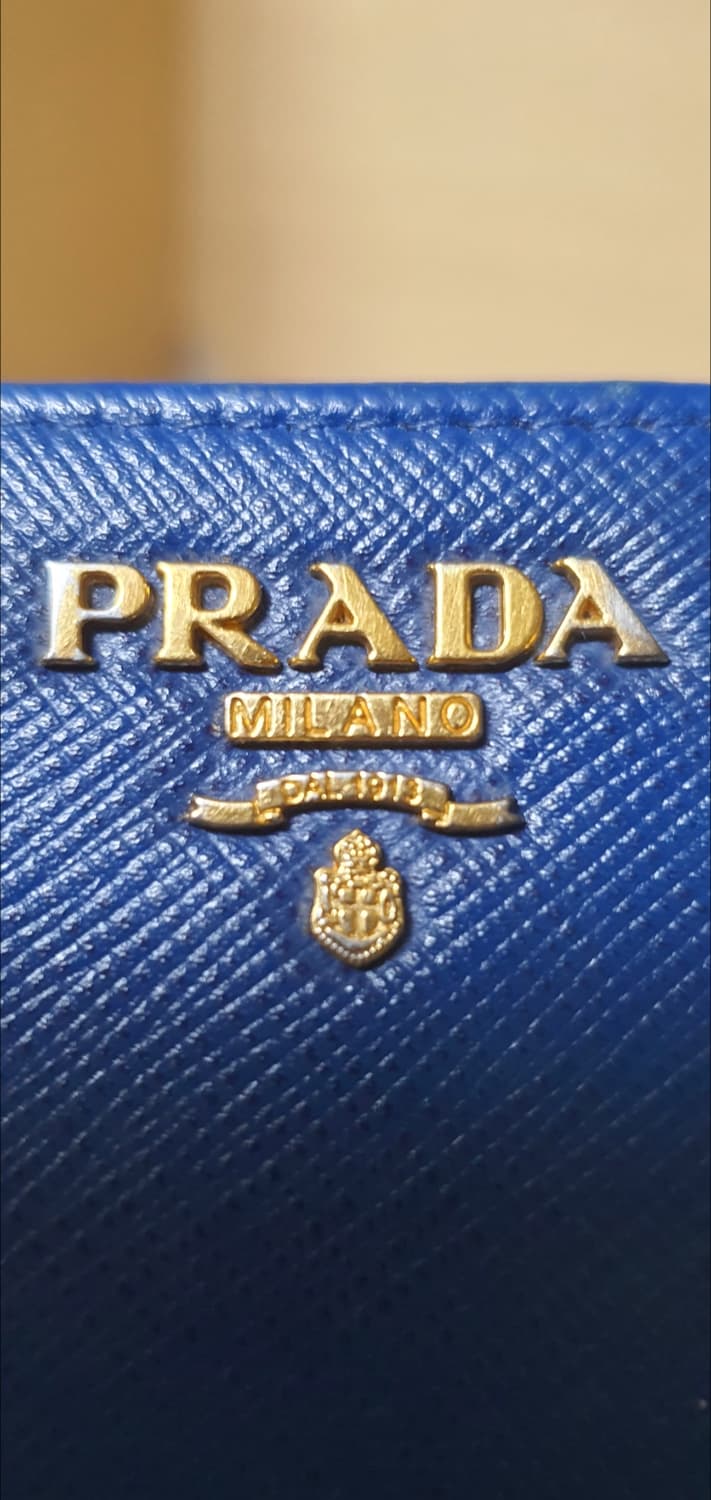 프라다 사피아노 반지갑/지갑 블루 정품A급(감정O) 상품이미지4