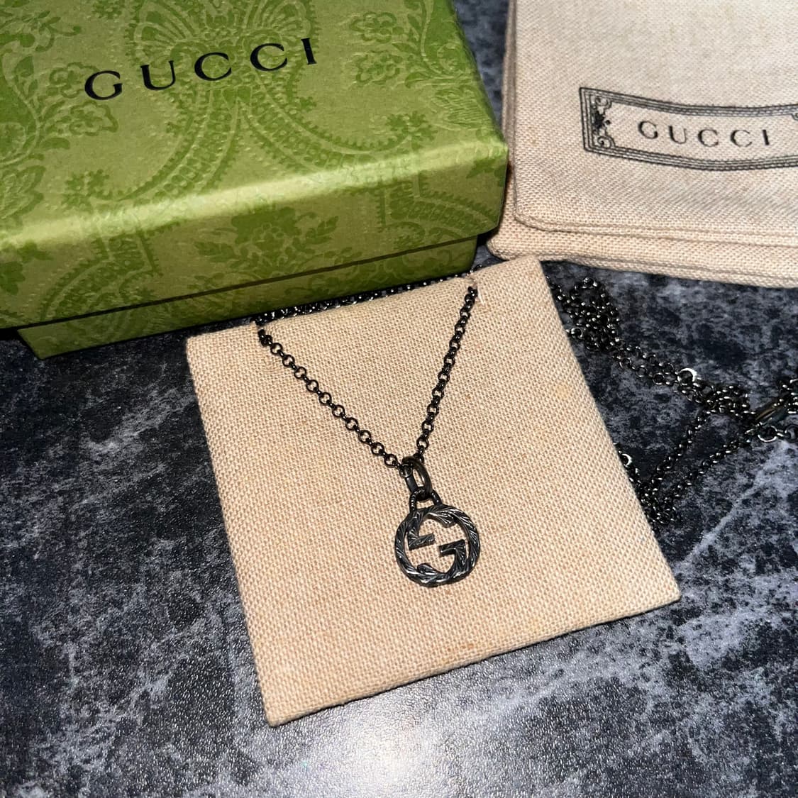 [Gucci]구찌 인터로킹 G 펜던트 목걸이 상품이미지1