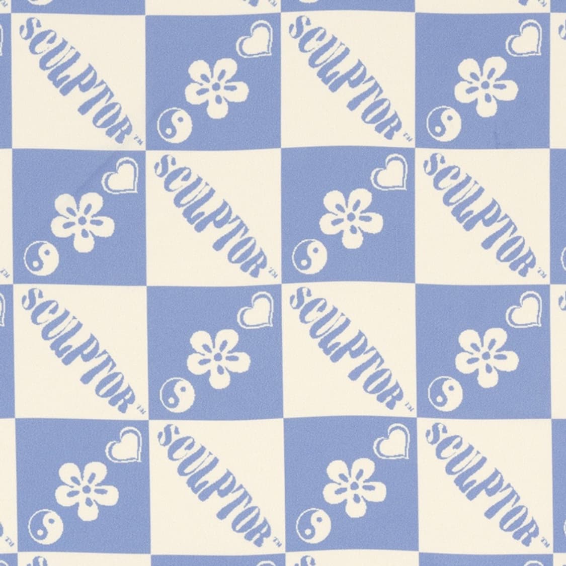 스컬프터 satin checkerboard big Scarf  상품이미지2