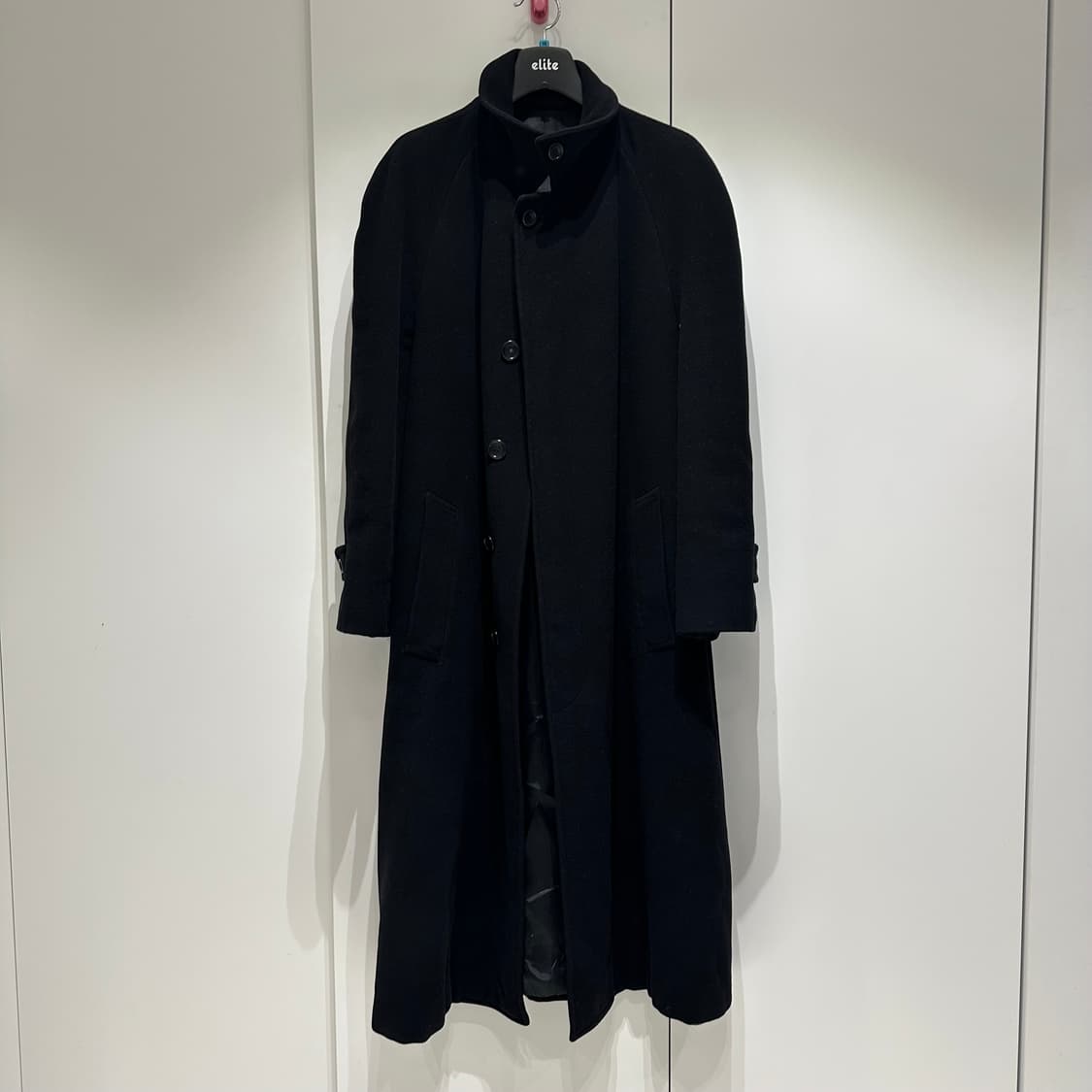 아르마니 꼴레지오니 라나울 싱글카라 코트 상품이미지3