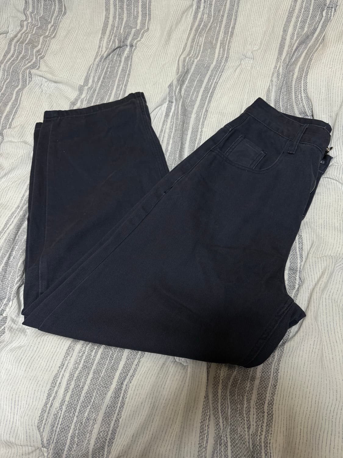 (M) 밀로 아카이브 리플렉트 커브드 팬츠 네이비 상품이미지3