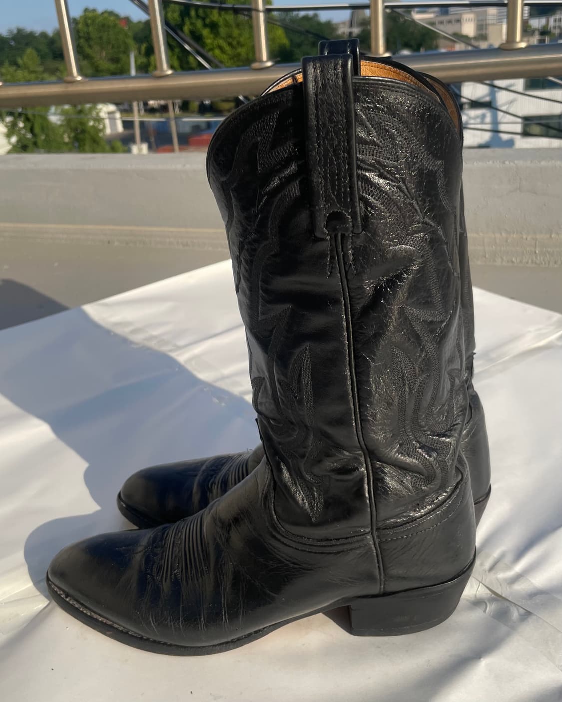 Lucchese 2000 CowBoy Boots Black 10.5D 상품이미지2