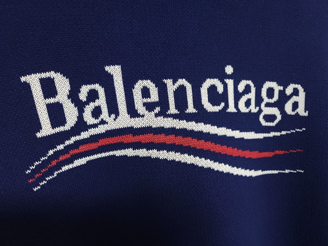 [S] 발렌시아가 블루 웨이브로고 울 니트 628743 T3176 상품이미지5